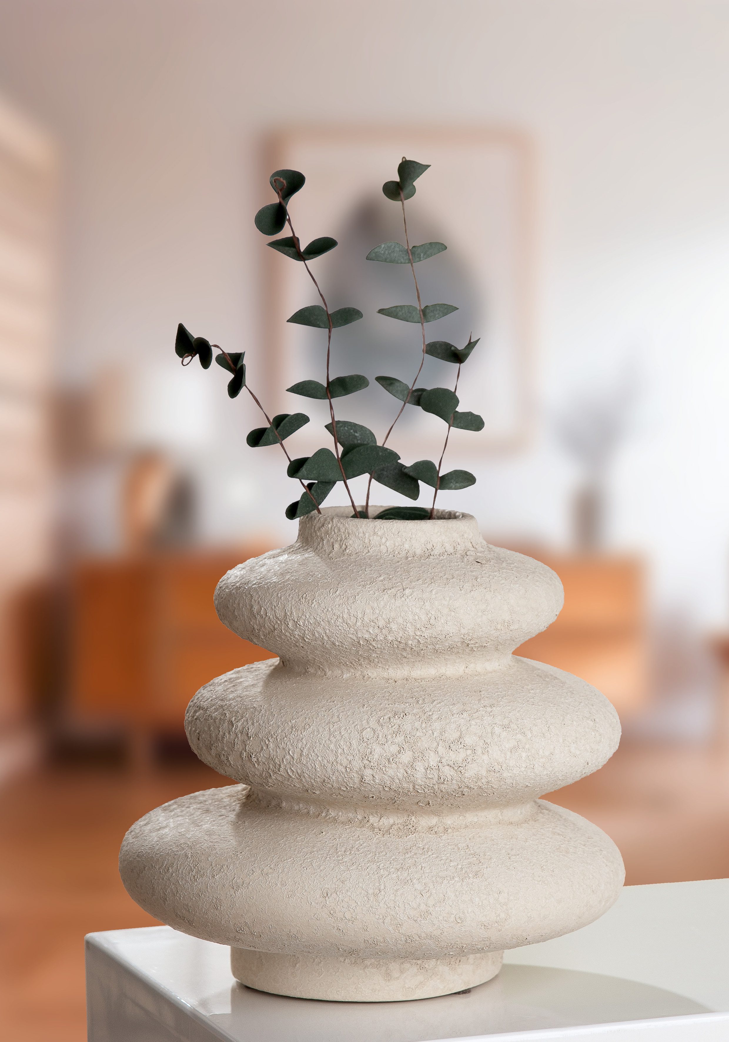 homsy by Ana Johnson Tischvase Floriva, 21x20cm, strukturierte, matte Oberfläche (1 St), hochwertige Keramik aus einer traditionellen Manufaktur,Made in Europe