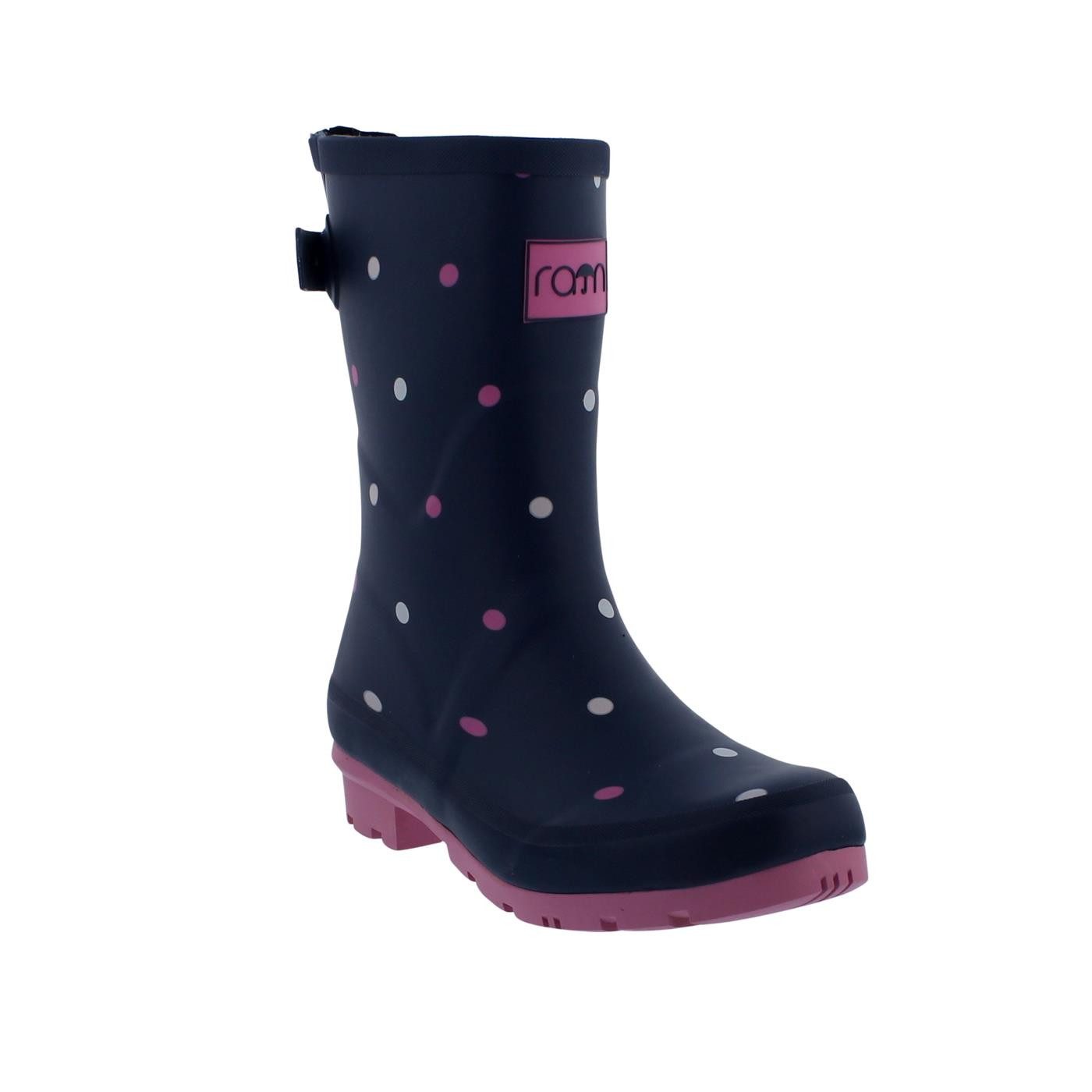 Rajn Rajn Gummistiefel, Mid-Boot, Dots Navy günstig online kaufen
