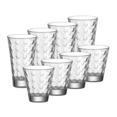 LEONARDO Gläser-Set »Gläserset 8-teilig Optic«, Glas