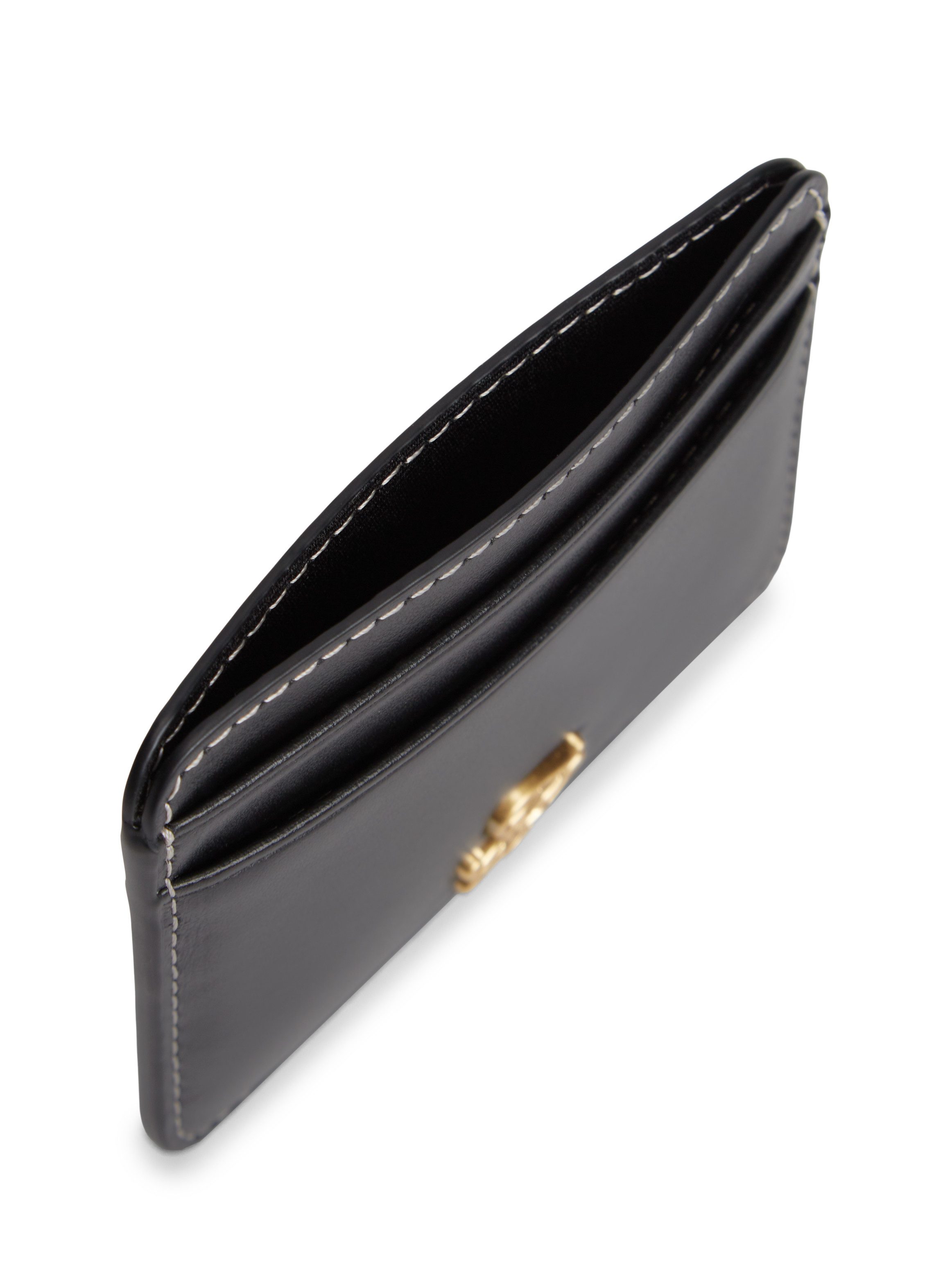 Tommy Hilfiger Kartenetui TH SCRIPT LEATHER CC HOLDER, Unisex Minigeldbeutel, Portemonnaie mit TH-Schmucklogo