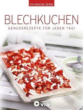 CHG Backblech Emaille, Emaille, Stahlblech, (Set, 2-St), inkl. Backbuch mit tollen Rezeptideen, Made in Germany