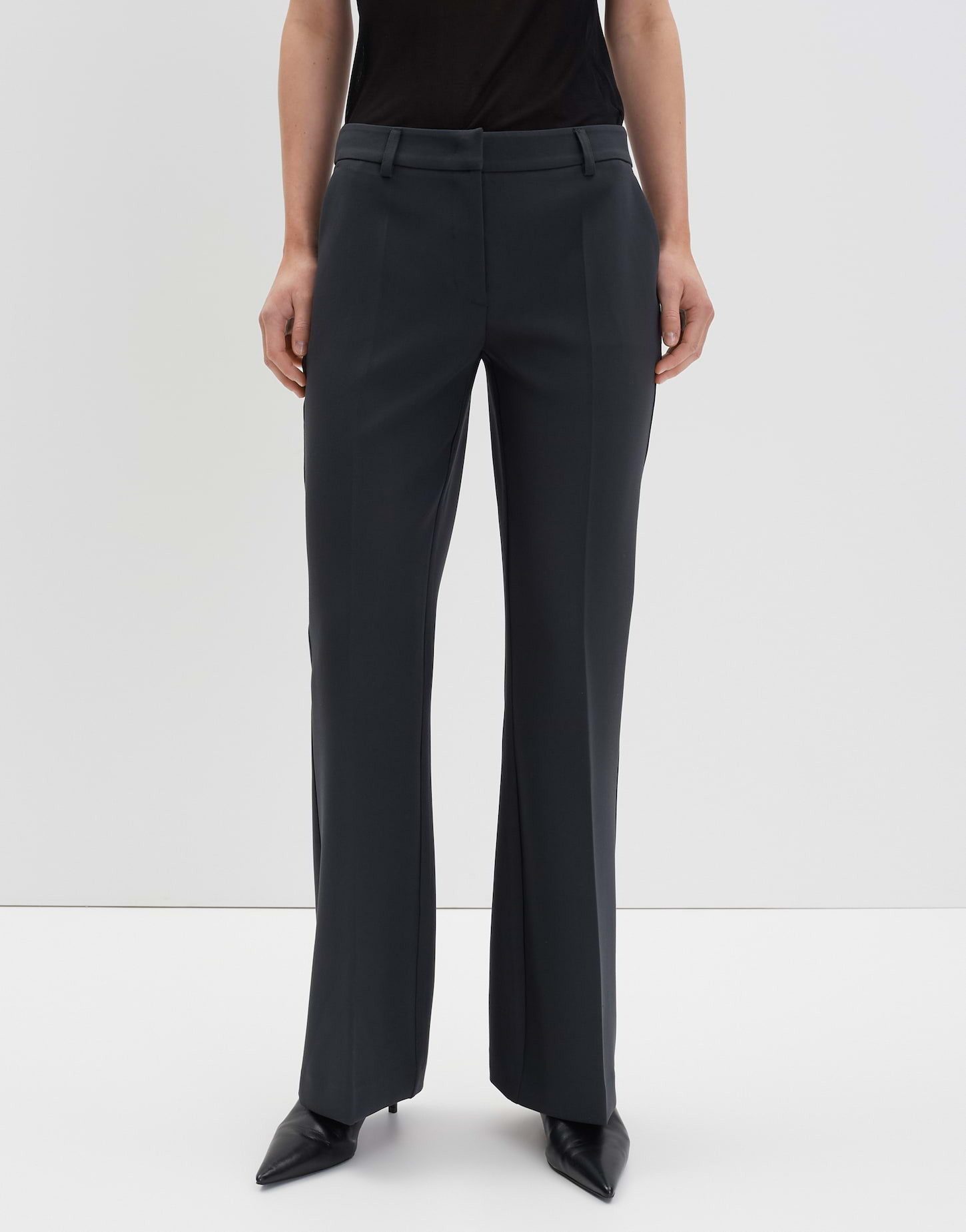 someday Stoffhose CLEONA CLASSIC mit ausgestelltem Bein Mid Rise, Long, Rel günstig online kaufen