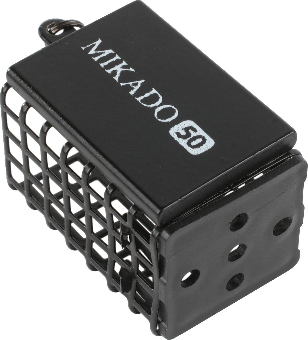 MIKADO Total Fishing Feederkorb Futterkorb FEEDER - Quadrat mit Boden - SCHWARZ - 5 Gr. wählbar