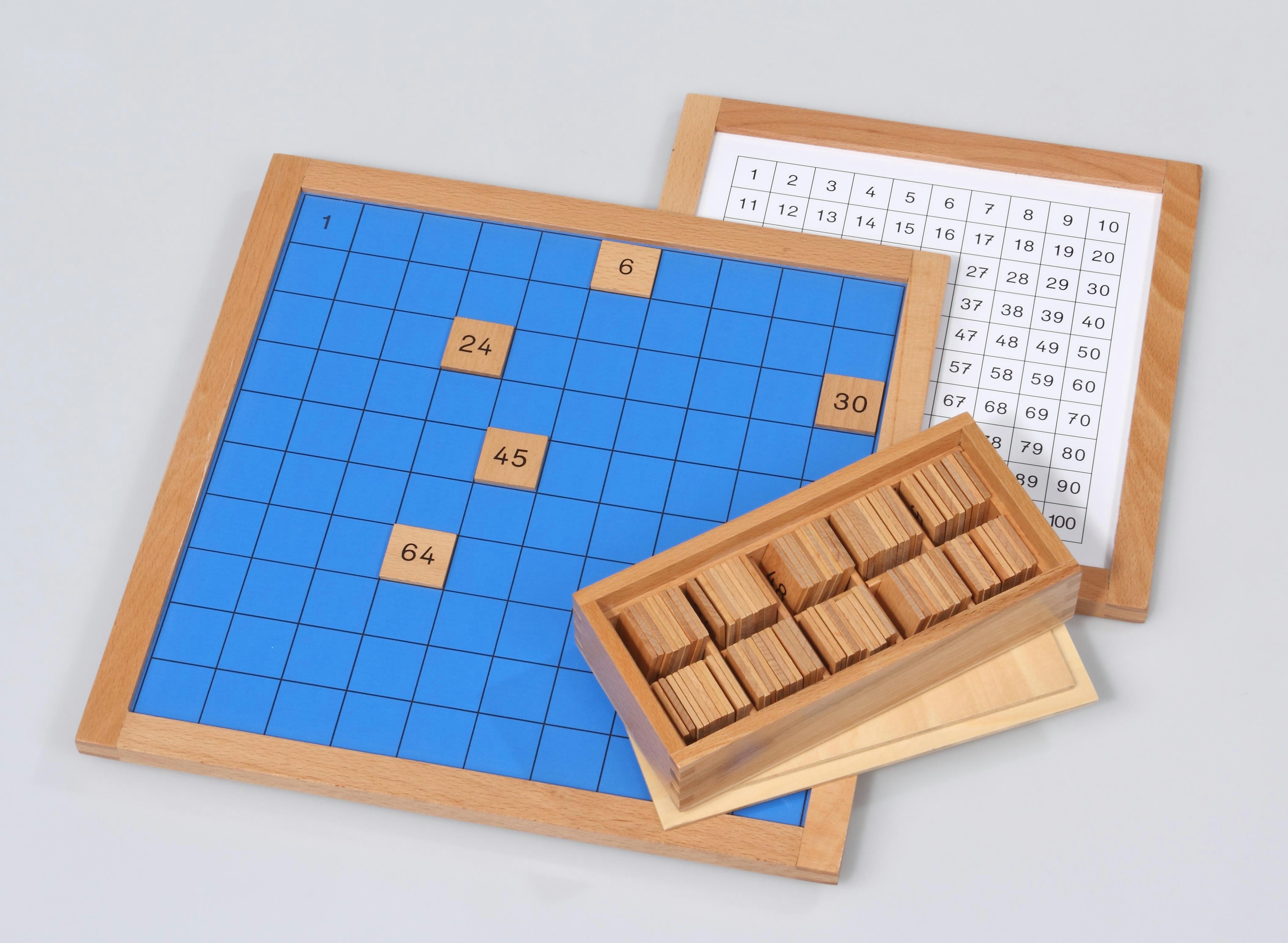 Betzold Lernspielzeug Kontrollkarte für das Hunderterbrett