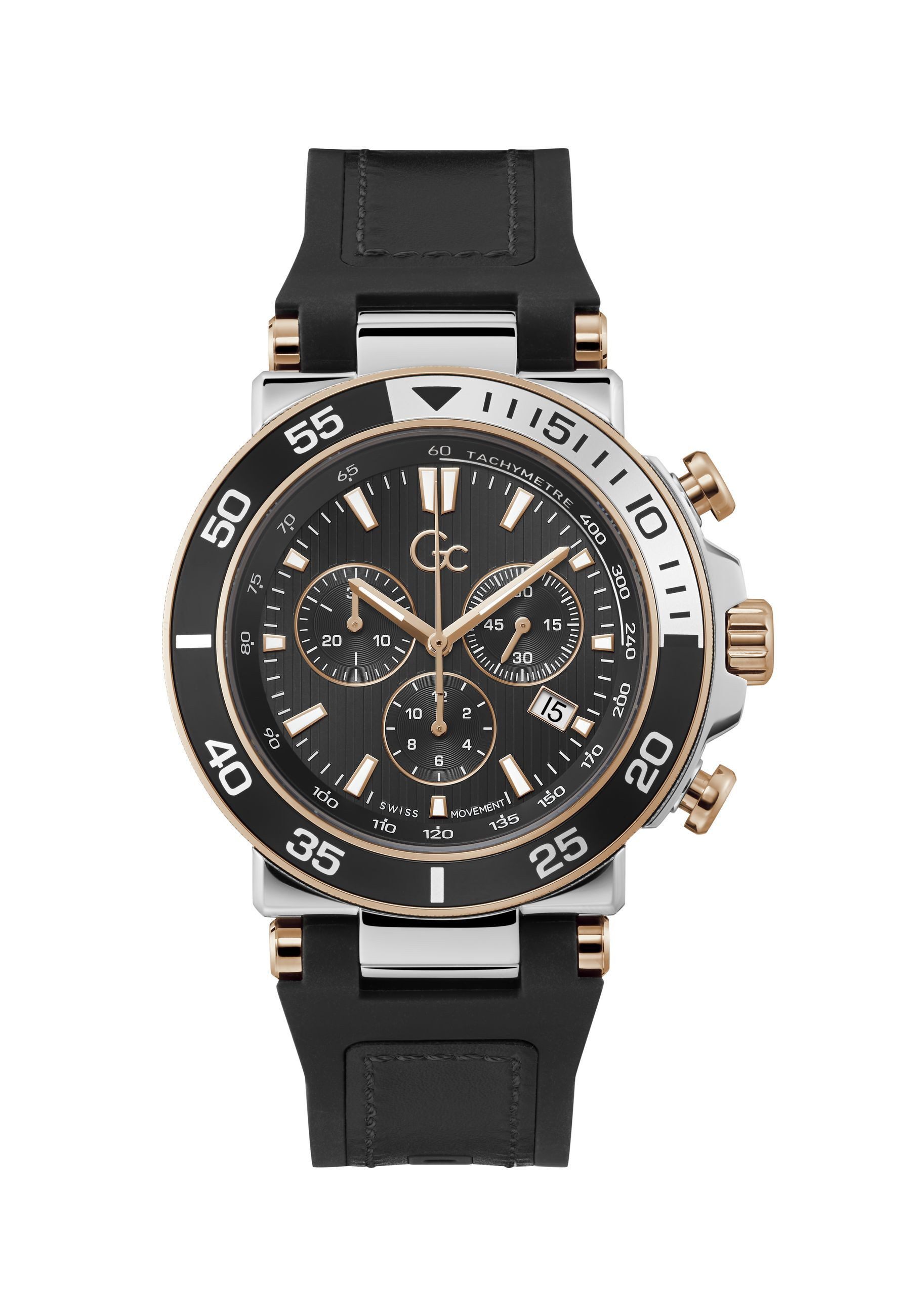 Guess Collection Quarzuhr Gc One Sport, (1-tlg), Quarz-Chronographenuhr
