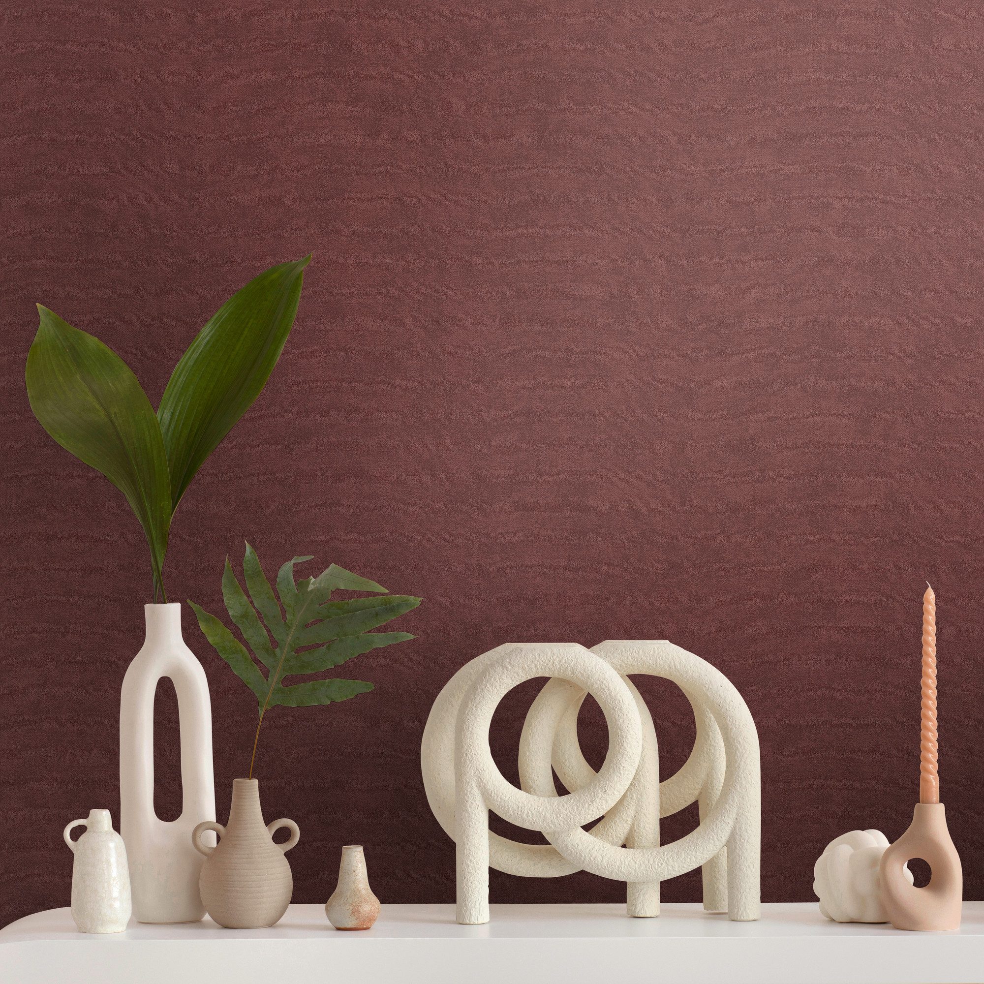 A.S. Création Vliestapete French Affair einfarbige Tapete Unitapete minimal günstig online kaufen