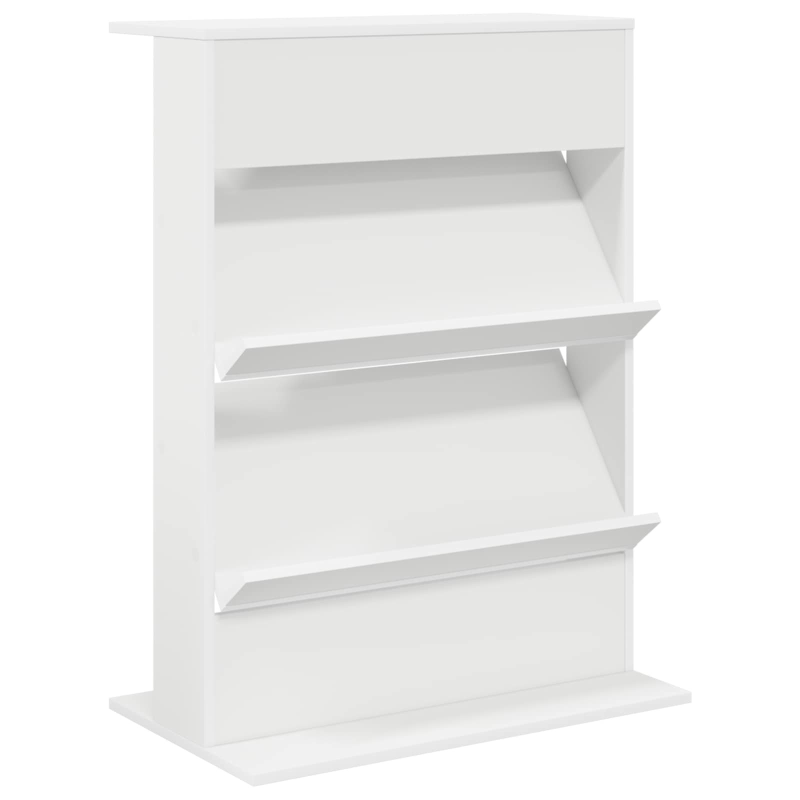 vidaXL Zeitungsständer Magazinregal Weiß 70 x 41 x 96 cm Holzwerkstoff (1 St)