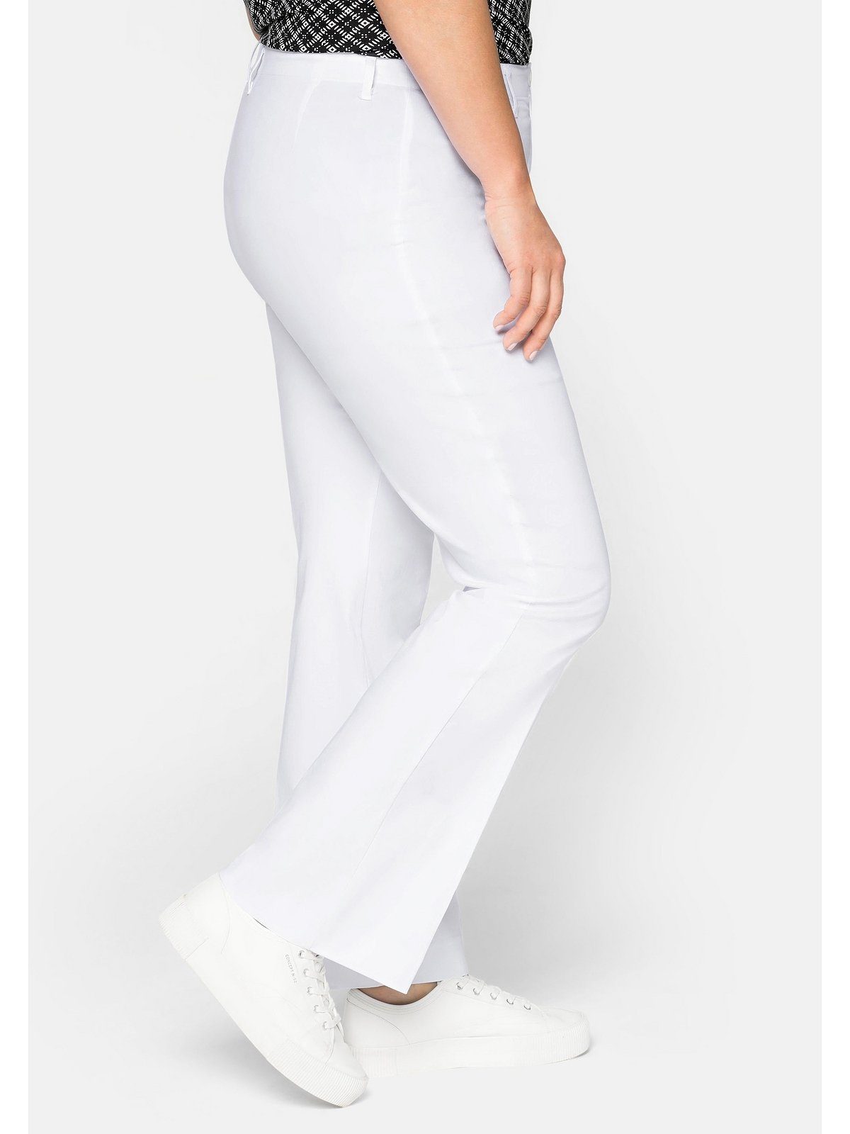 Sheego Stretch-Hose Große Größen »Die Bootcut« mit schmalem Bund