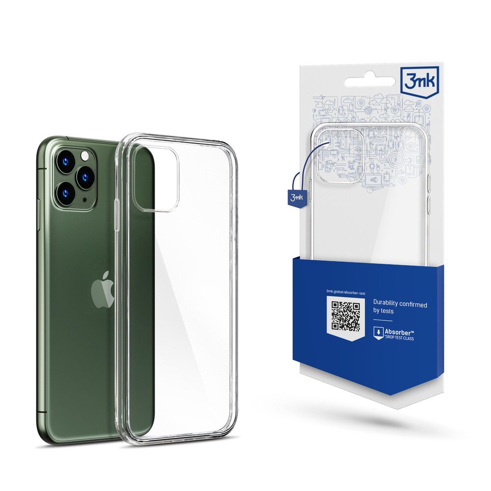 3MK Smartphone-Hülle Handyhülle Schutzhülle Rückschale, transparent, stoßfest, erhöhter Kameraschutz