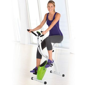 VITALmaxx Heimtrainer Fitness Bike Cardiobike Homebike klappbar limegreen, Fitness Bike