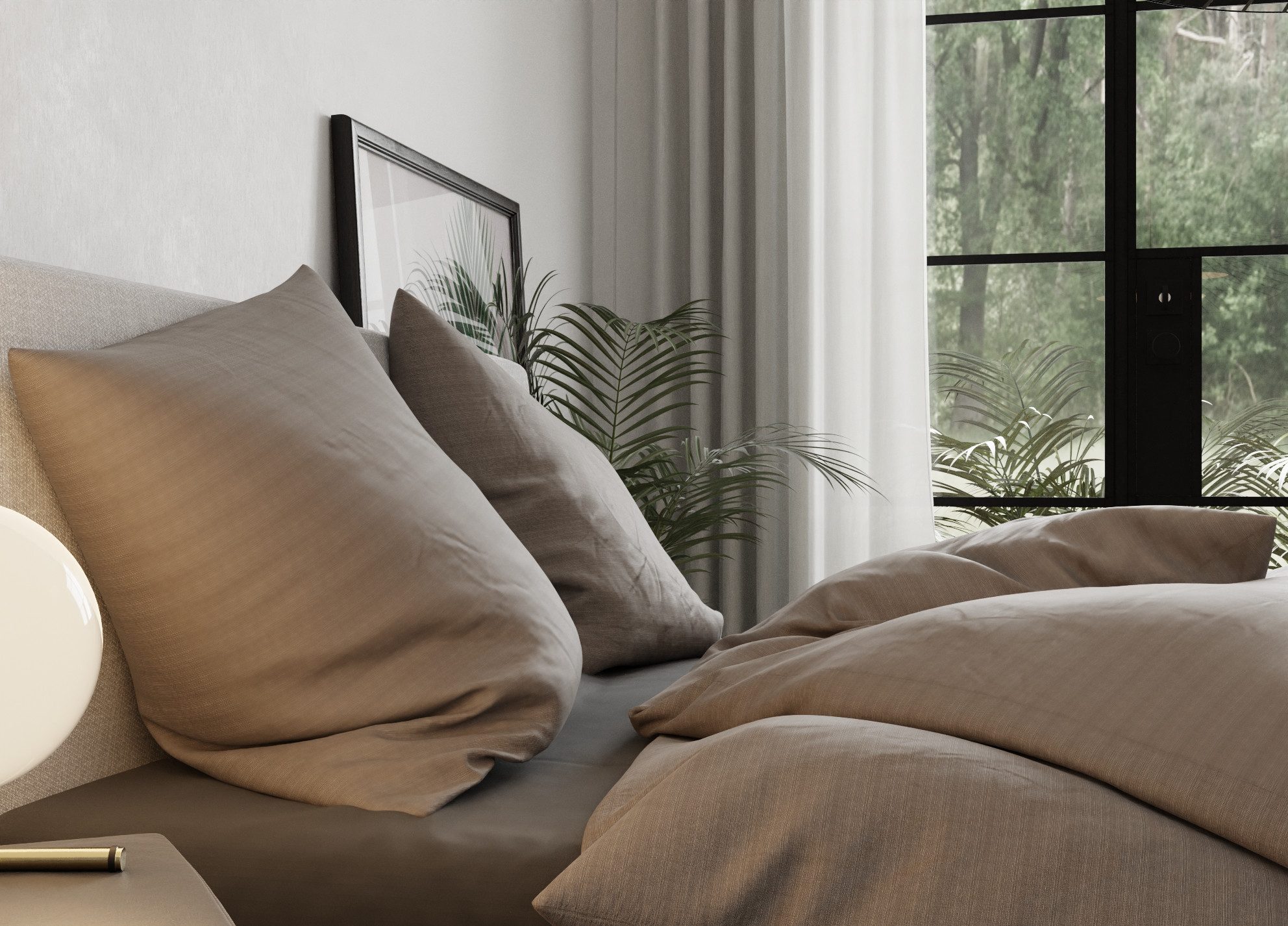 BETTWAESCHE-MIT-STIL Bettwäsche Mako Satin Bettwäsche Melange grau, Mako-Sa günstig online kaufen