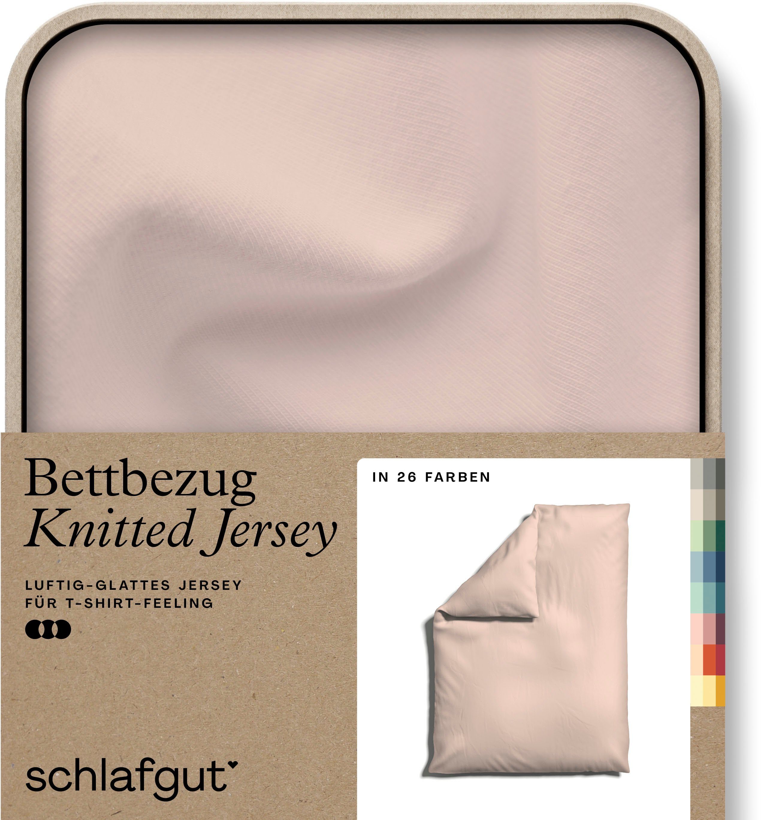 Schlafgut Bettbezug Knitted Jersey uni, aus günstig online kaufen