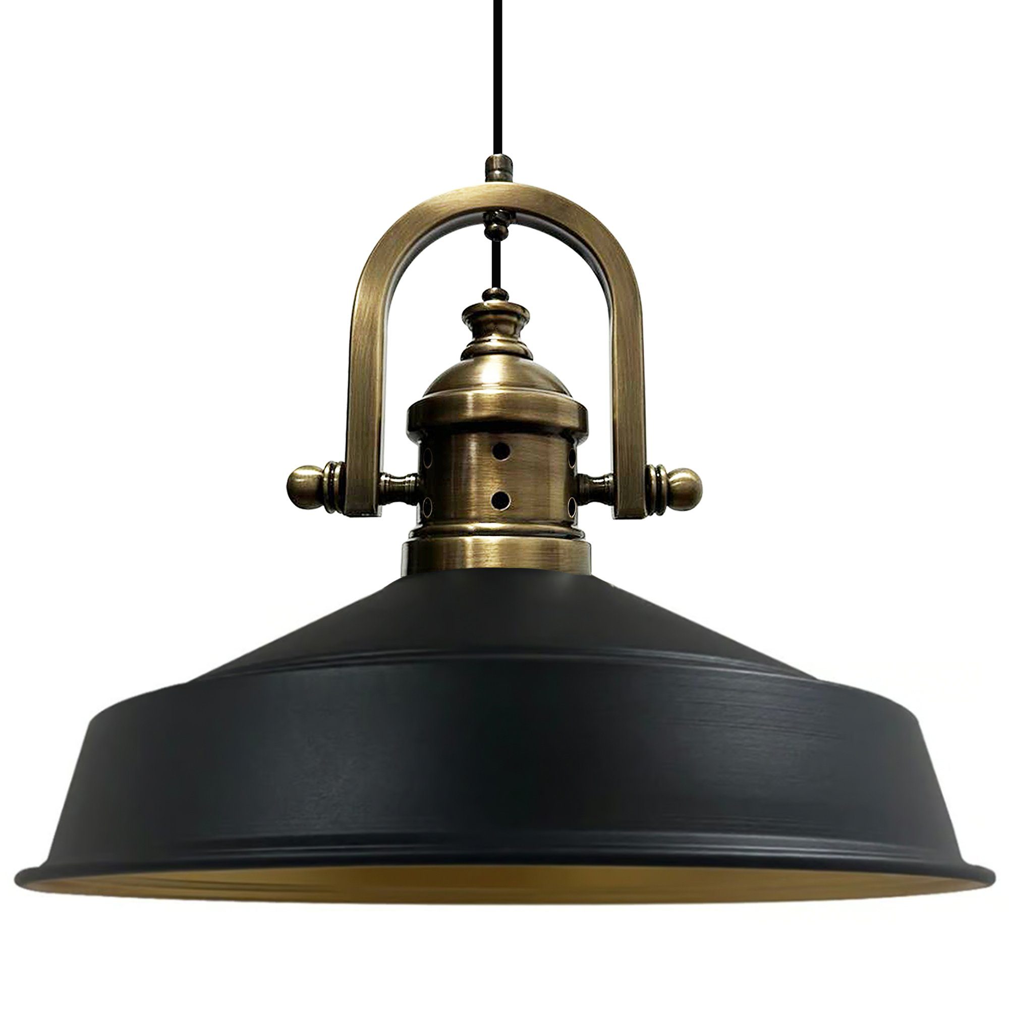 Bamyum Pendelleuchte Asletl Hängelampe Industrial aus Metall Ø41 cm, Pendel günstig online kaufen