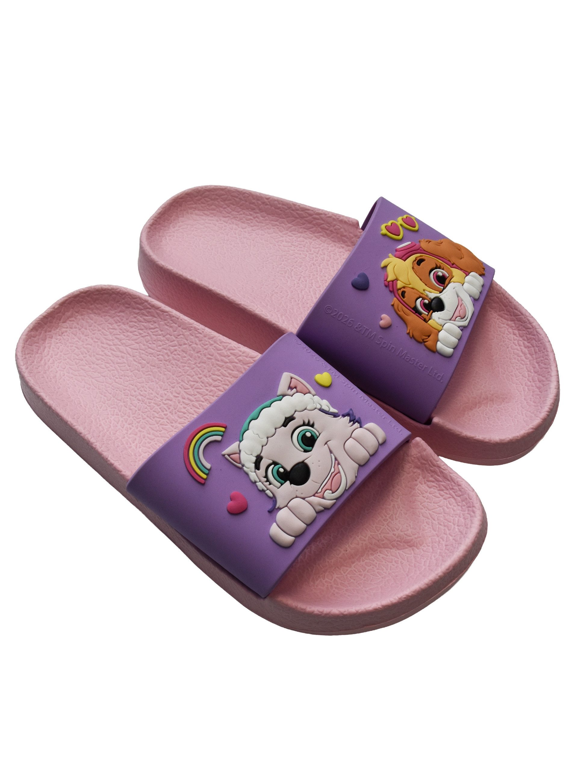 United Labels® Paw Patrol Badelatschen Skye & Everest Badeschlappen Badesandalen Badesandale – Bild 3 von 5