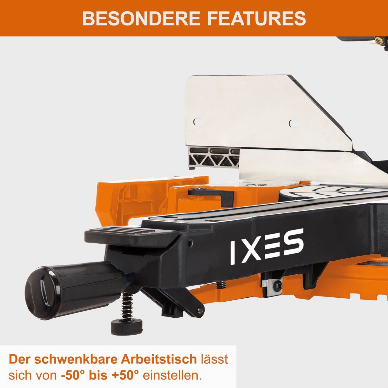 IXES Kappsäge Scheppach Gehrungssäge 305mm und Kapp- Zugsäge Zug-, Laser Posaunenauszug 2000W Gehrungssäge