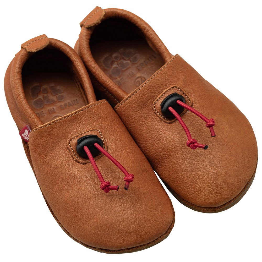 Pololo Barfußschuh Hausschuh Cordel Lauflernschuhe für Kinder braun Hausschuh