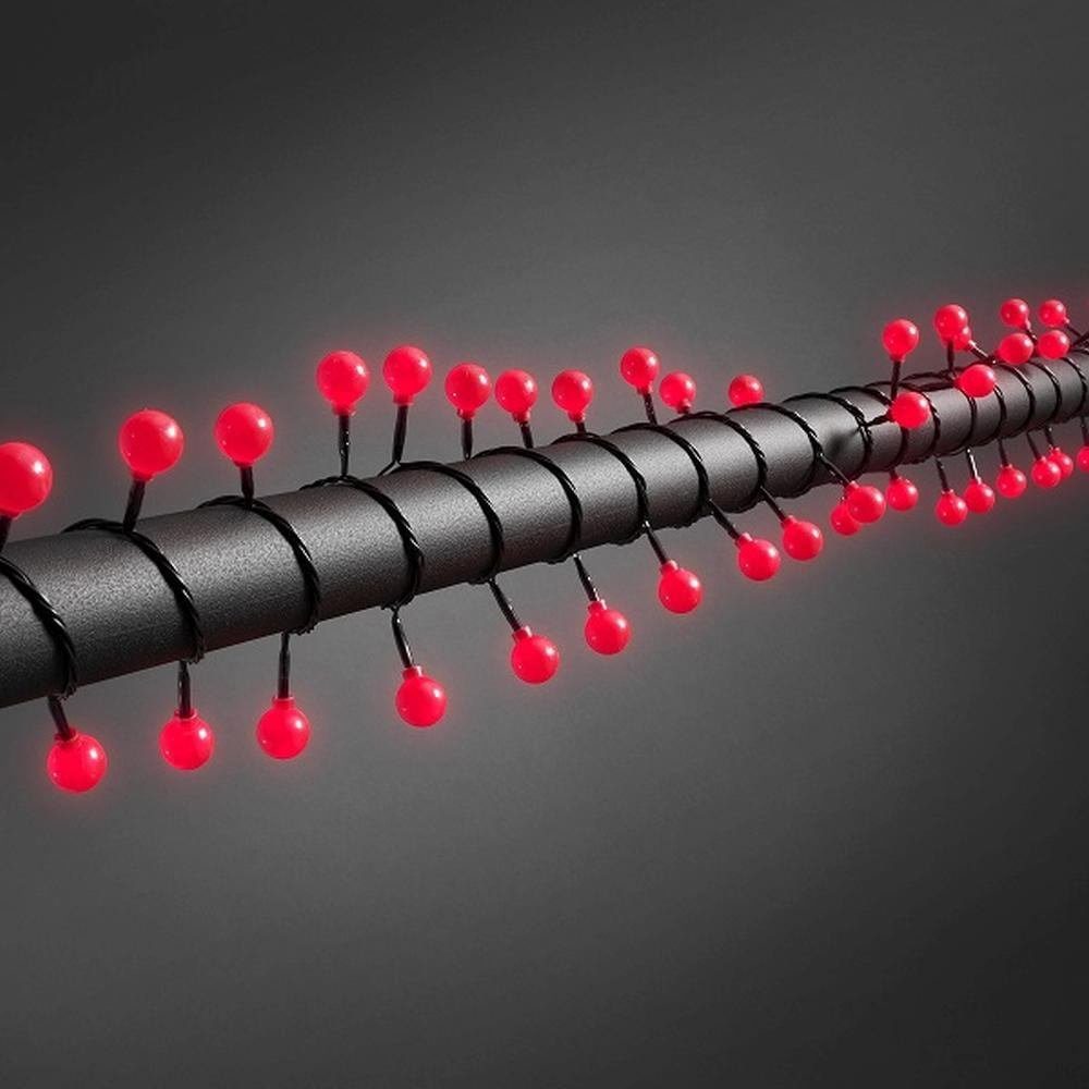 KONSTSMIDE LEDLichterkette 3696557 LED BigGlobeLichterkette 80er rot