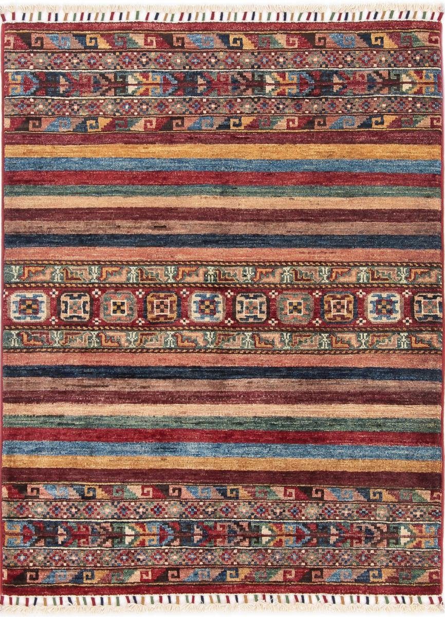 Orientteppich Arijana Shaal 86x113 Handgeknüpfter Orientteppich, Nain Trading, rechteckig, Höhe: 5 mm