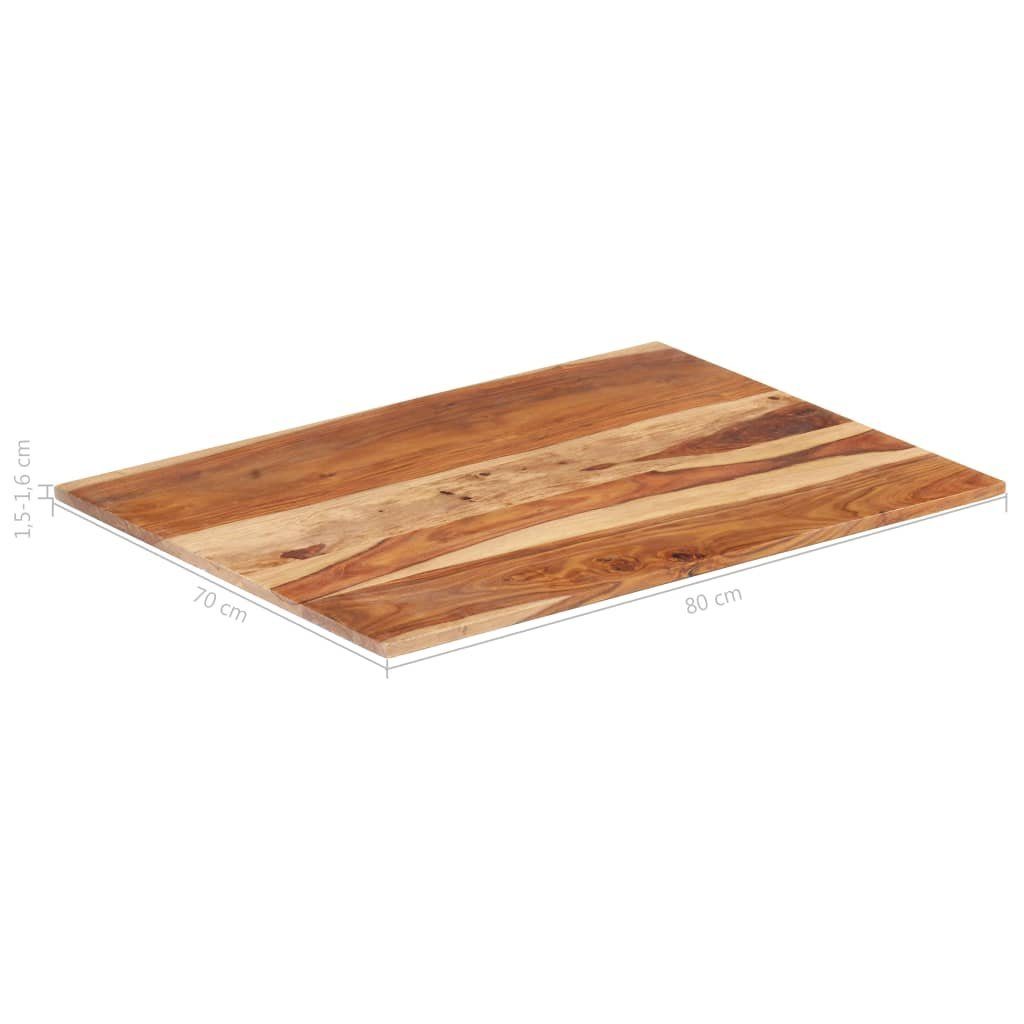 St) cm mm (1 70×80 furnicato Palisander Tischplatte Massivholz 15-16