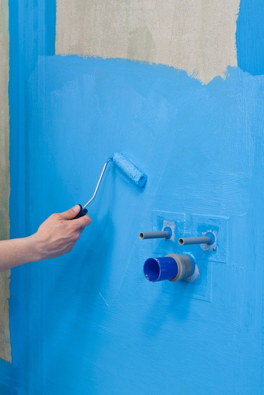 KNAUF Bodenfliese Knauf Flächendicht 10 kg, ABS, Blau