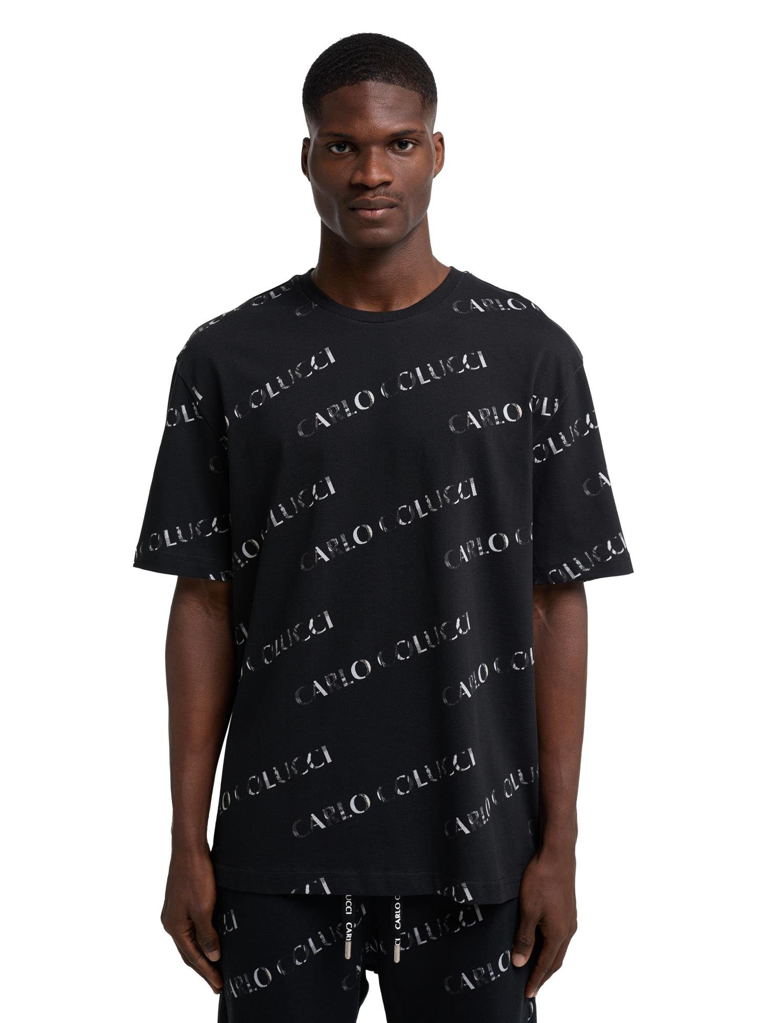 CARLO COLUCCI T-Shirt D'Aurelio Schwarz