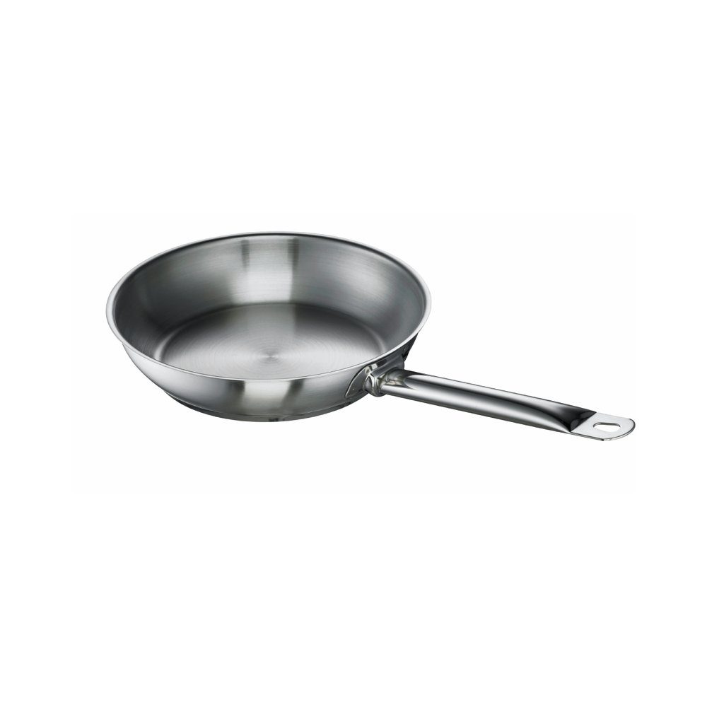 SCHULTE-UFER Bratpfanne Chef, Edelstahl (Einzelartikel, 1-tlg., 1 x Bratpfanne), induktionsgeeignet, 24 cm