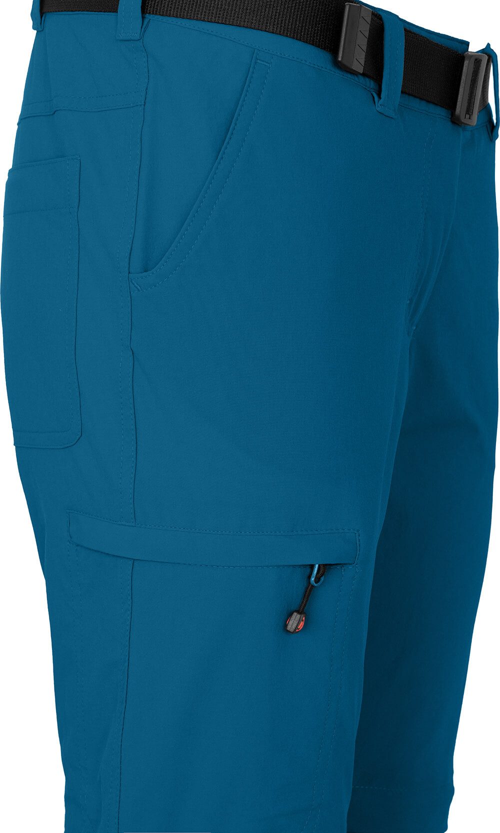 Bergson Outdoorhose BENNETT Zipp-Off (slim) Damen Wanderhose, vielseitig, pflegeleicht, Kurzgrößen, Saphir blau – Bild 5 von 5