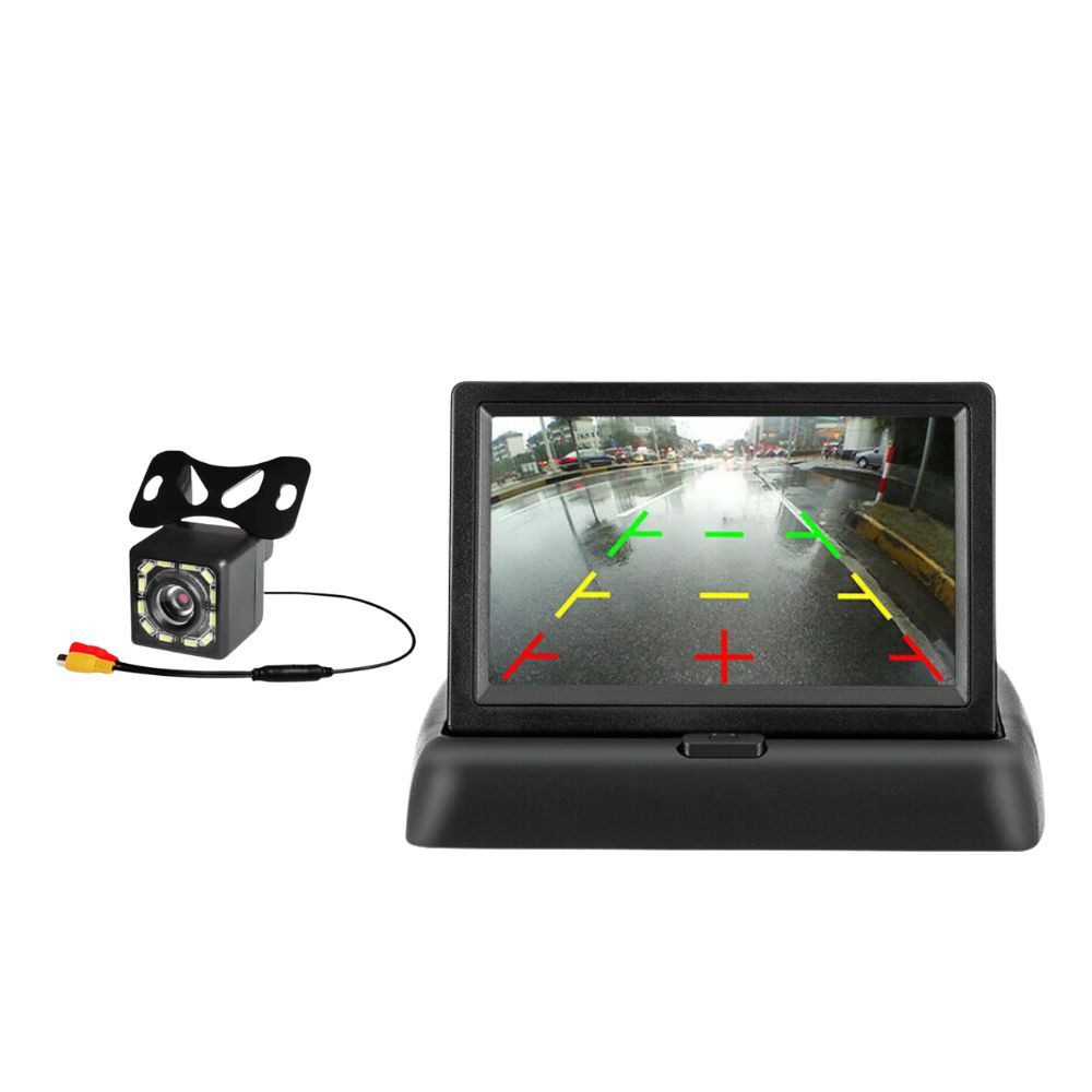 12 LED Outdoor Rückfahrkamera mit 5 Zoll Monitor Rückfahrkamera