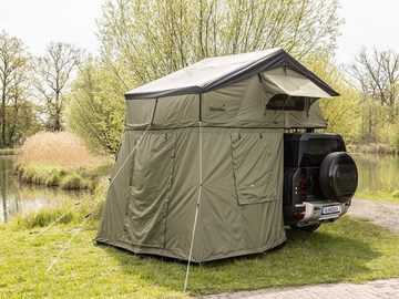 Skandika Dachzelt Freeland, Personen: 2 (XL mit Vorzelt), wasserfest 2500 mm, Eingang und Fenster mit Moskitonetz