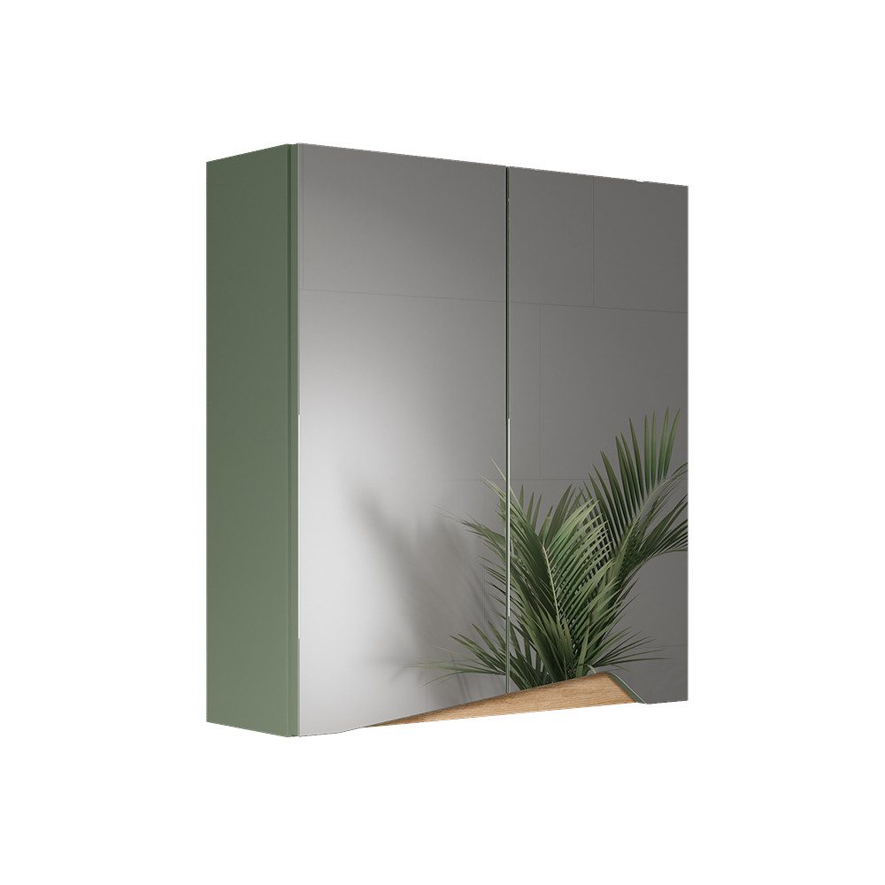 Vicco Badezimmerspiegelschrank Marelle, Grün/Artisan, 60 x günstig online kaufen
