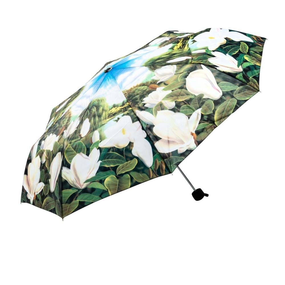 Luckyweather not just any other day Taschenregenschirm Regenschirm Motiv MAGNOLIEN Taschenschirm