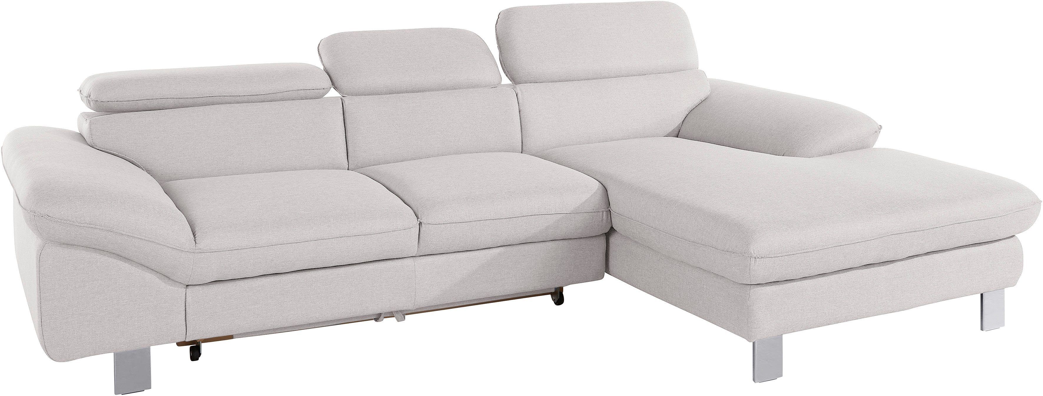 COTTA Ecksofa "Driver L-Form", mit Kopfteilverstellung, wahlweise mit Bettf günstig online kaufen