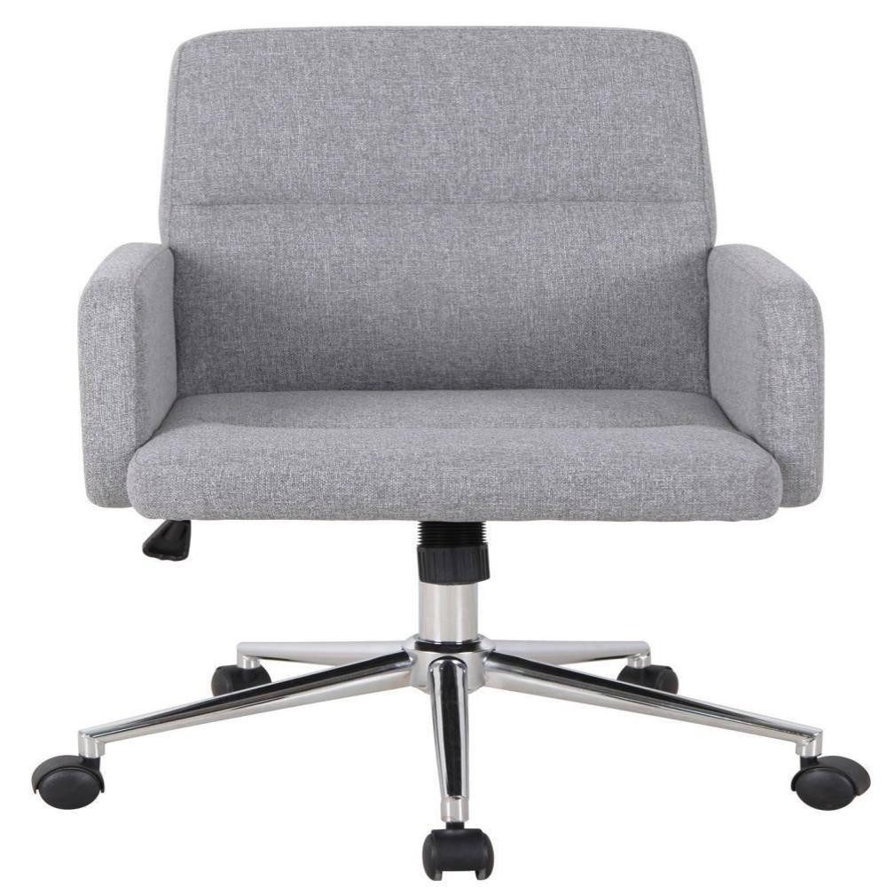 SixBros. Schreibtischstuhl Bürostuhl Grau Stoff CX1320L/8324 günstig online kaufen