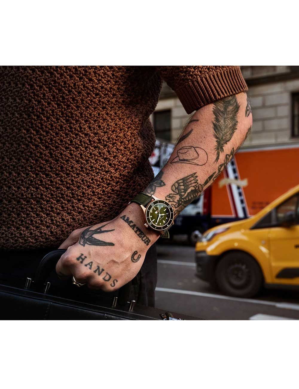 Bulova Automatikuhr Bulova 98A324 Herrenuhr MIL-SHIPS Bronze 150th Anniversary 41mm 20ATM Bulova 98A324 Herrenuhr MIL-SHIPS Bronze 150th Anniversary 41mm 20ATM