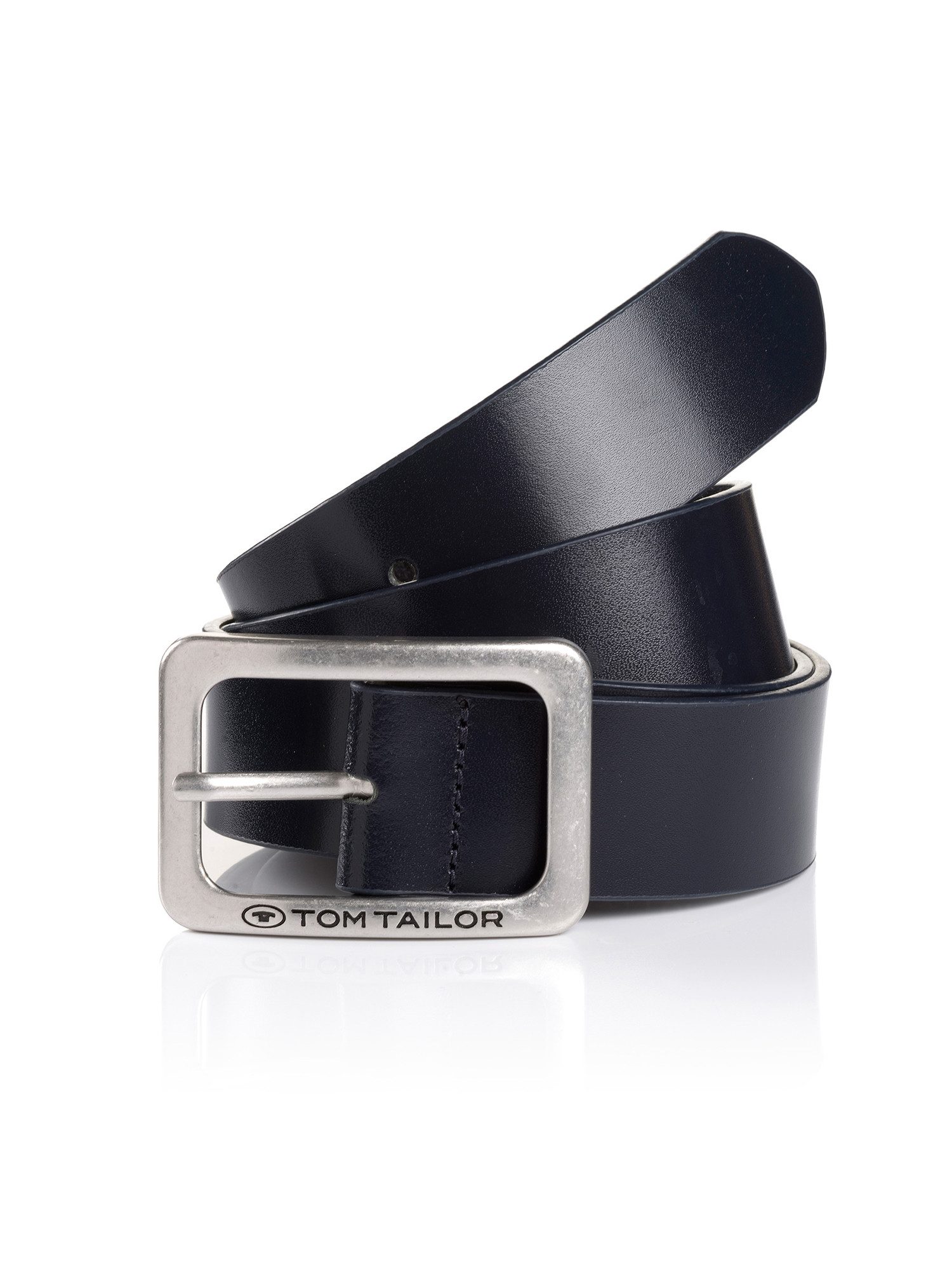TOM TAILOR Ledergürtel TTEVE 4 cm breiter Damen Ledergürtel, kalssiches Must-Have