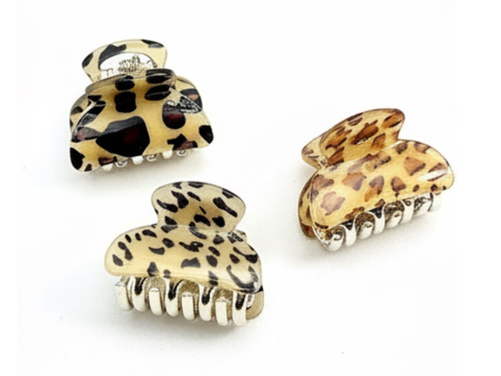 LK Trend & Style Haarspange Mini-Haarspange Leopard, 3er Set, trendiges Leo Design