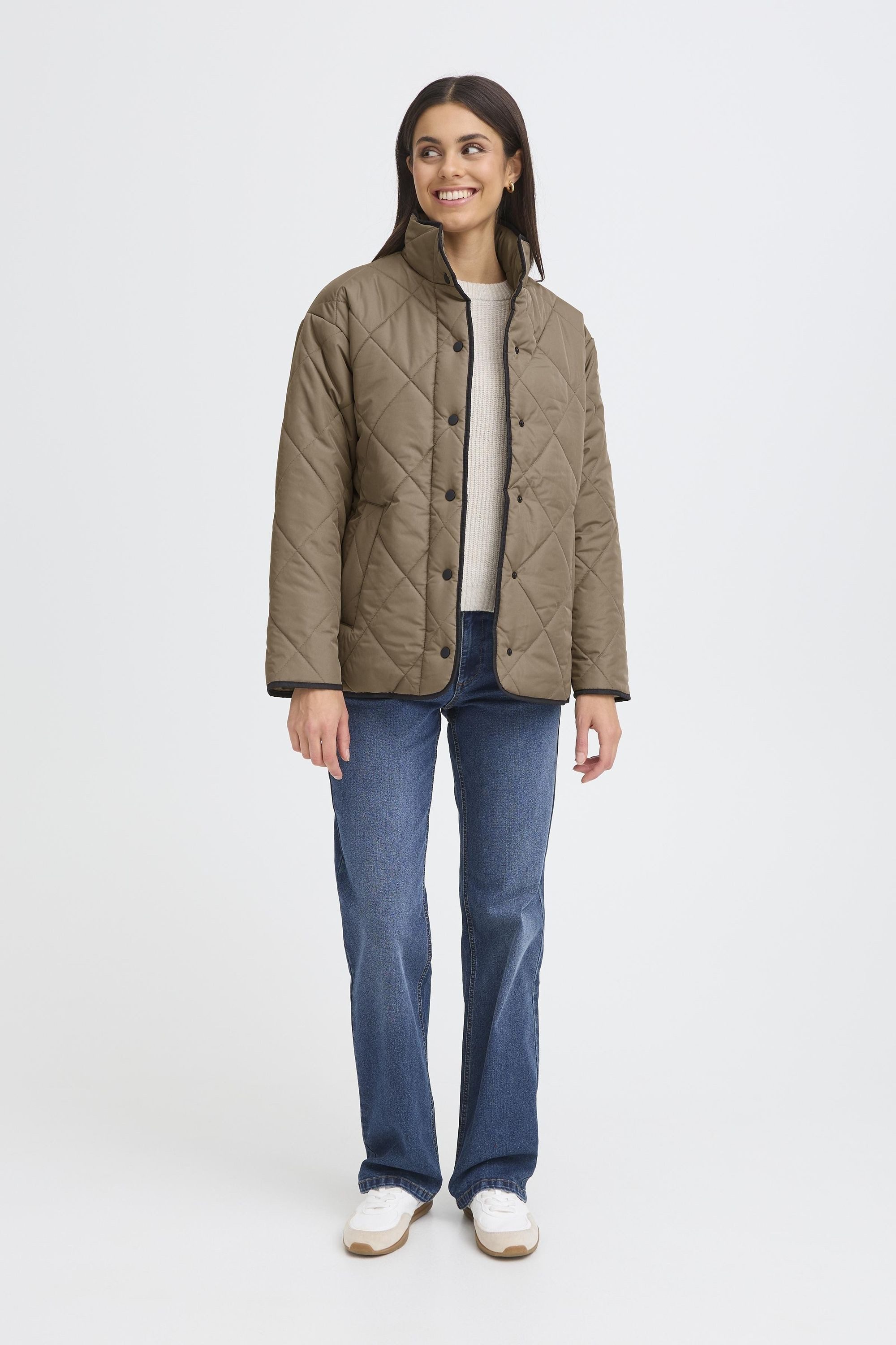 OXMO Steppjacke OXBelis Modische Loose Jacke