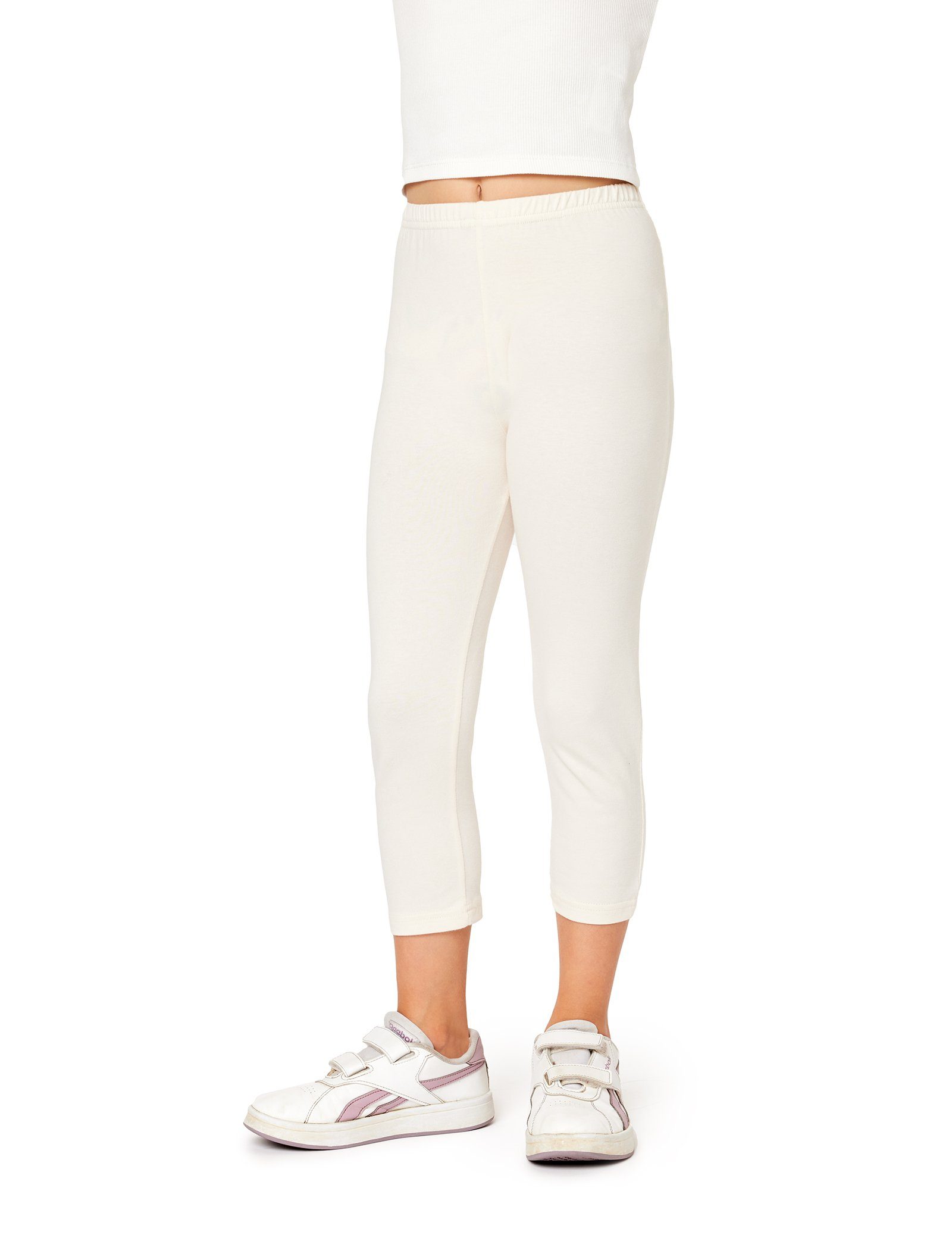 Leggings Mädchen 3/4 Capri Leggings aus Baumwolle BLV50-280