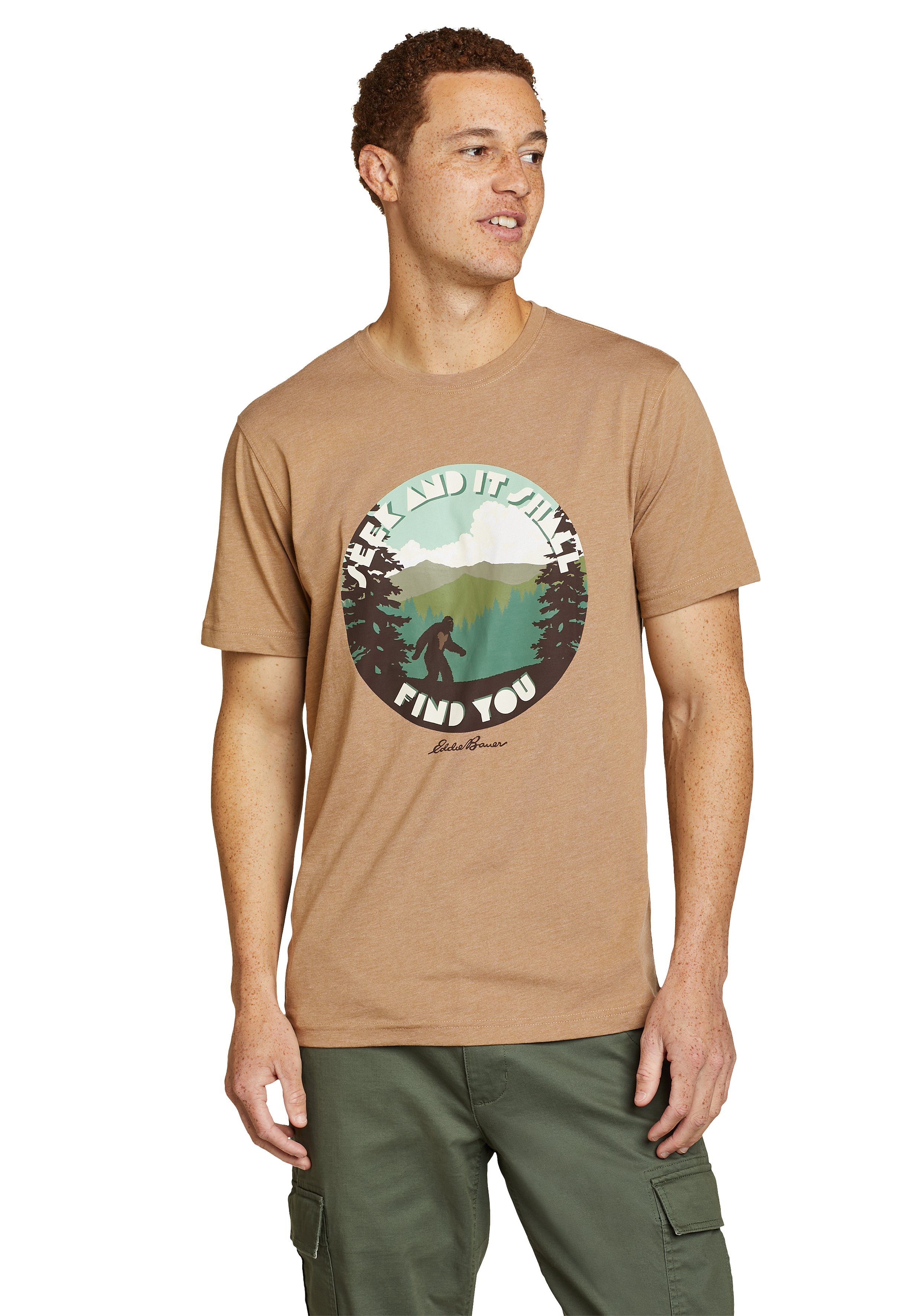 Eddie Bauer T-Shirt Graphic T-Shirt Squatch Seek and Find
