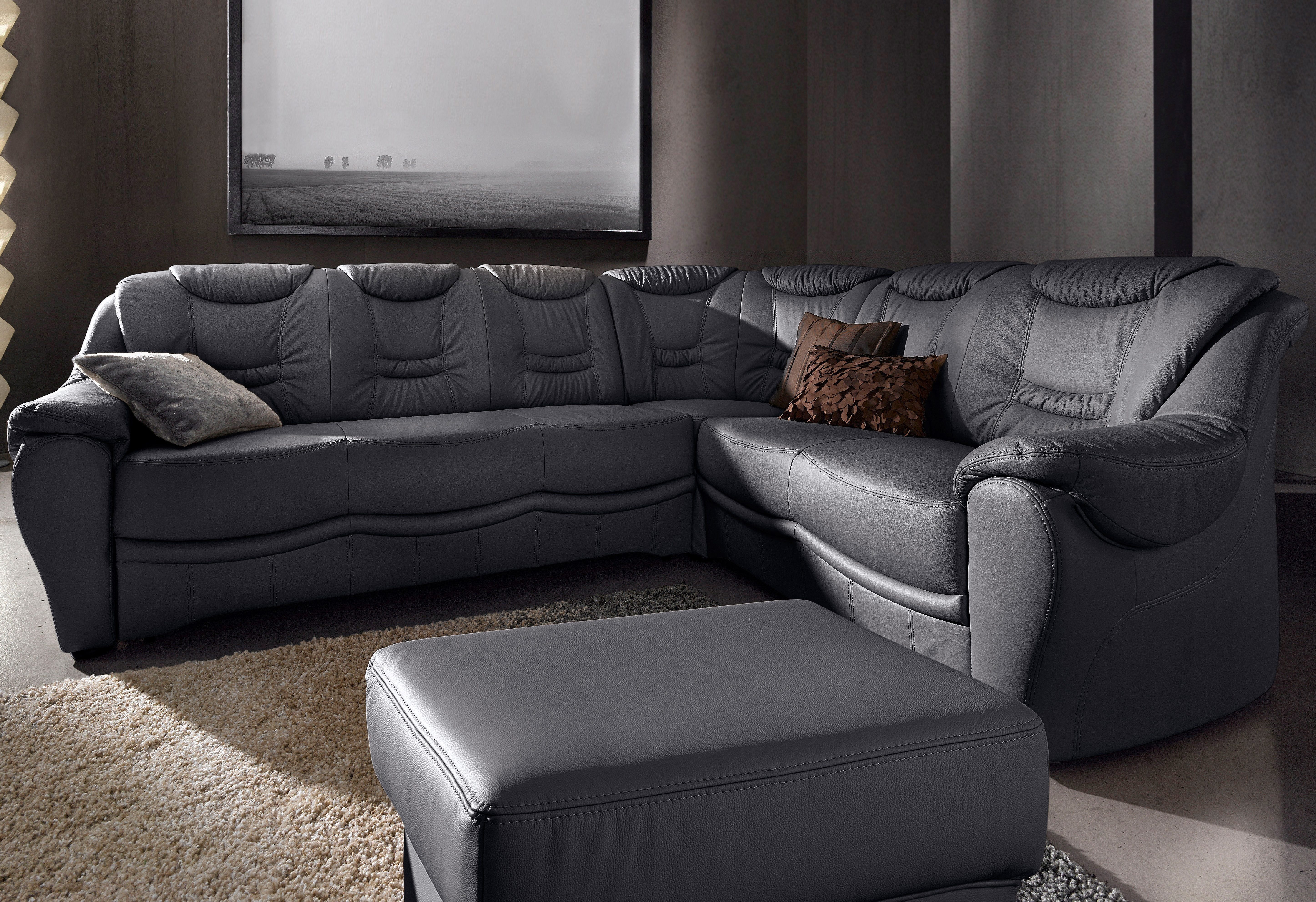 sit&more Ecksofa Benson L-Form, wahlweise mit Bettfunktion