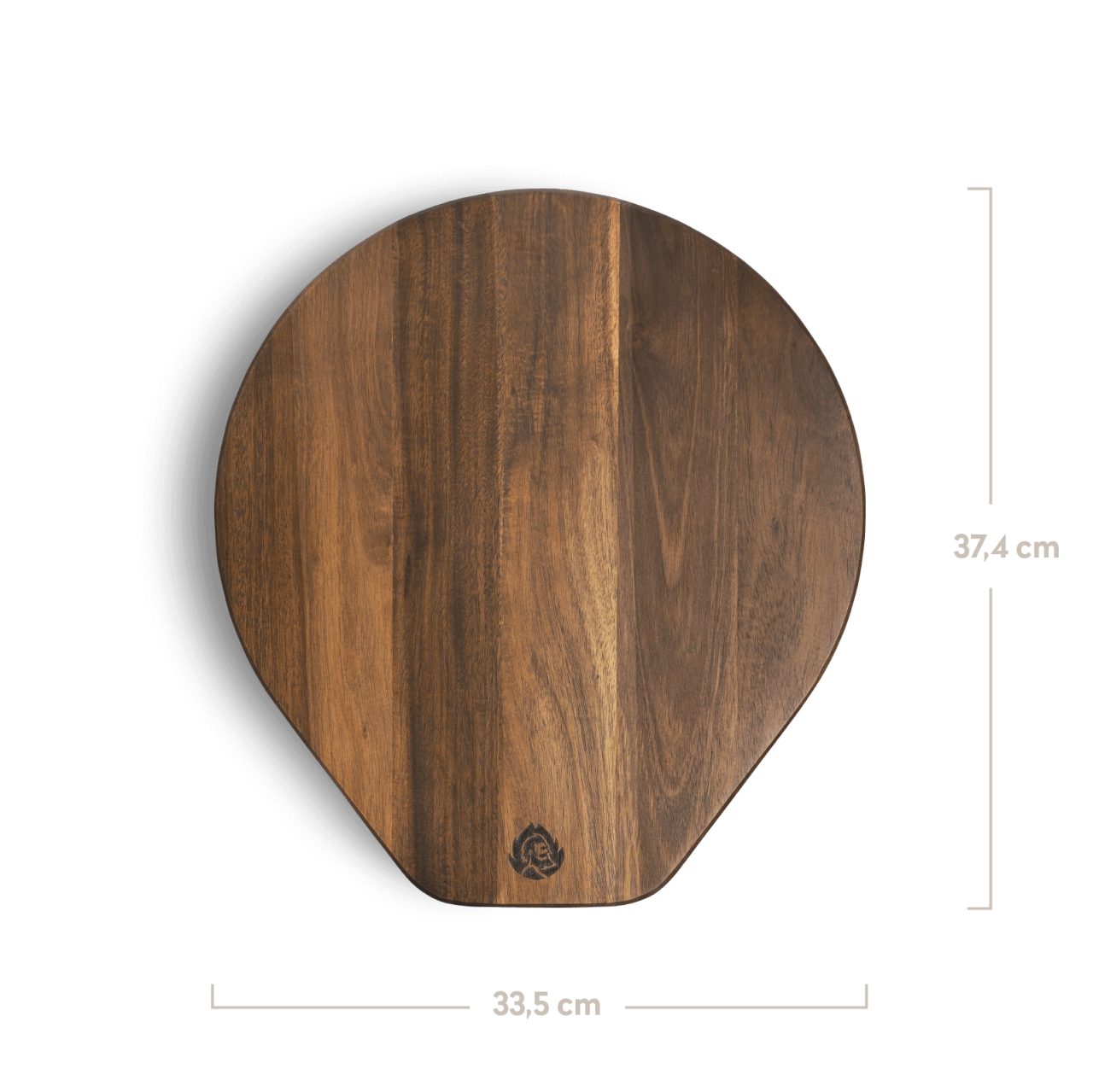 BURNHARD® Pizzaschneidebrett Pizzabrett Akazienholz, (1-St)