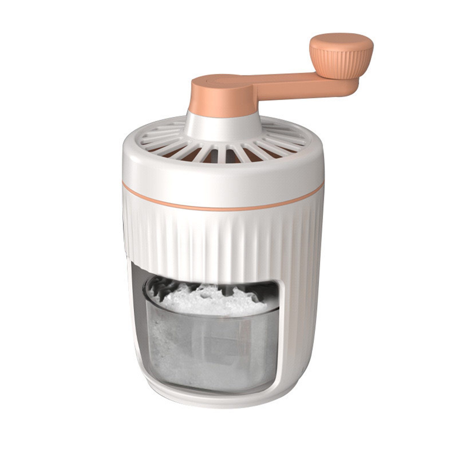MOPUEA Eismaschine Manuelle Eismaschine Kleine Mehrzweck-Slush-Maschine Crushed Ice Maker, Manuell, Edelstahlklinge, schnell, abnehmbar, kinderleicht, Speiseeismaschine