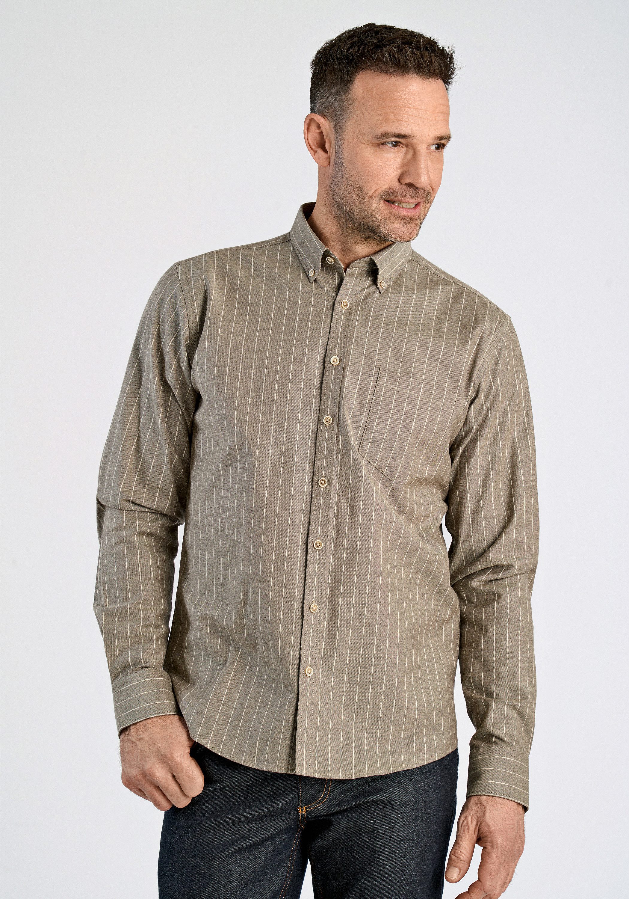JACK’S Businesshemd Oxford-Hemd (Langarm) Regular Fit