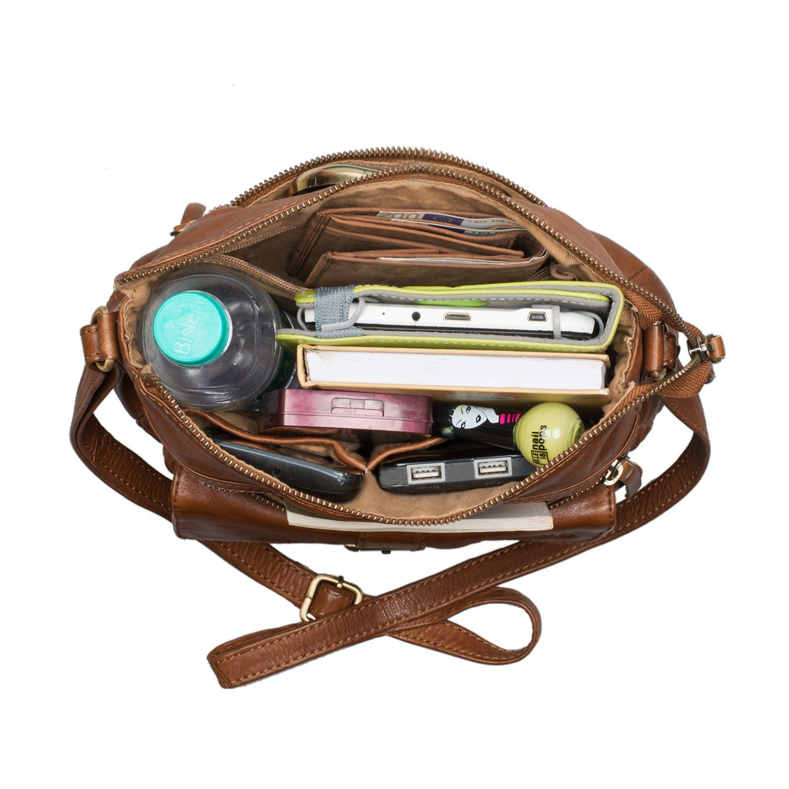 STILORD Handtasche "Louise" Vintage Umhängetasche Leder Damen