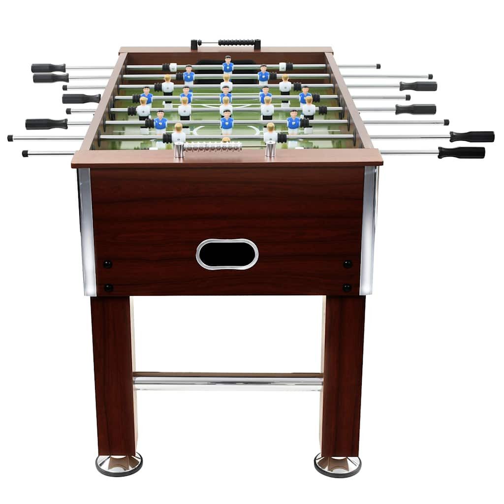 vidaXL Kickertisch Kickertisch Stahl 60 kg 140 x 74,5 x 87,5 cm Braun