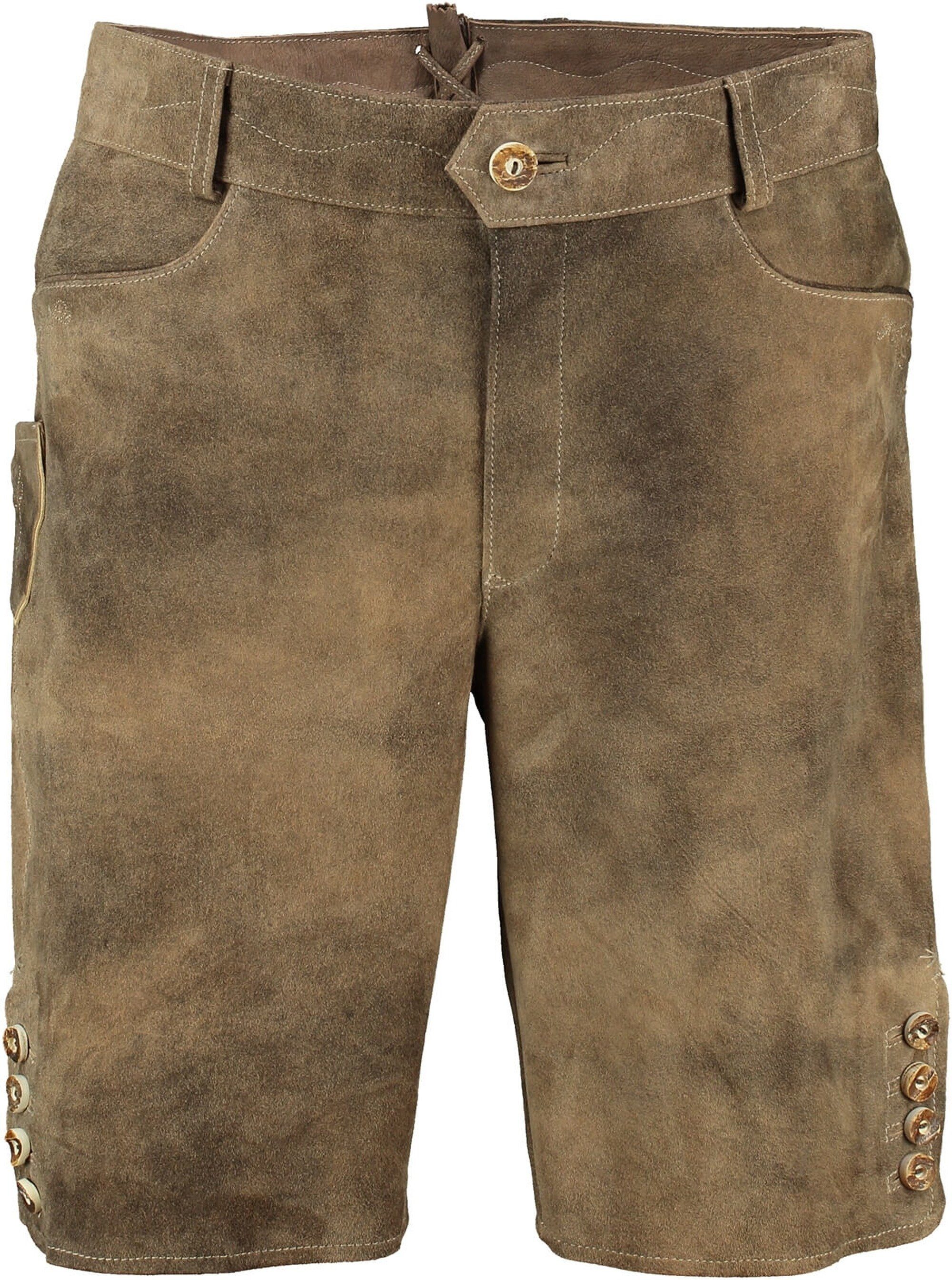 Spieth & Wensky Lederhose SPIETH & WENSKY Leder-Shorts Pio schotter Ziegenleder | Lederhosen