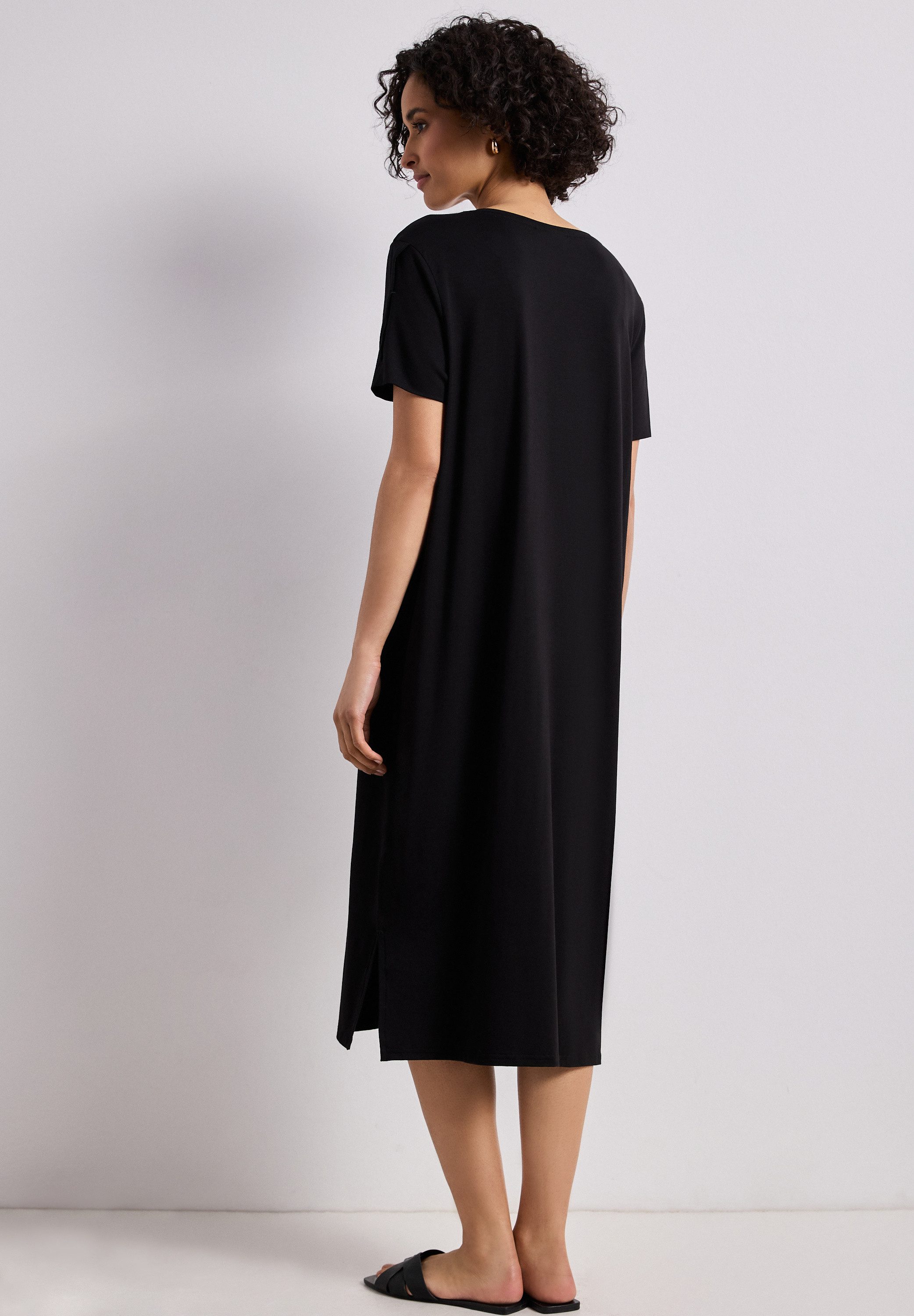 STREET ONE Midikleid in Unifarbe