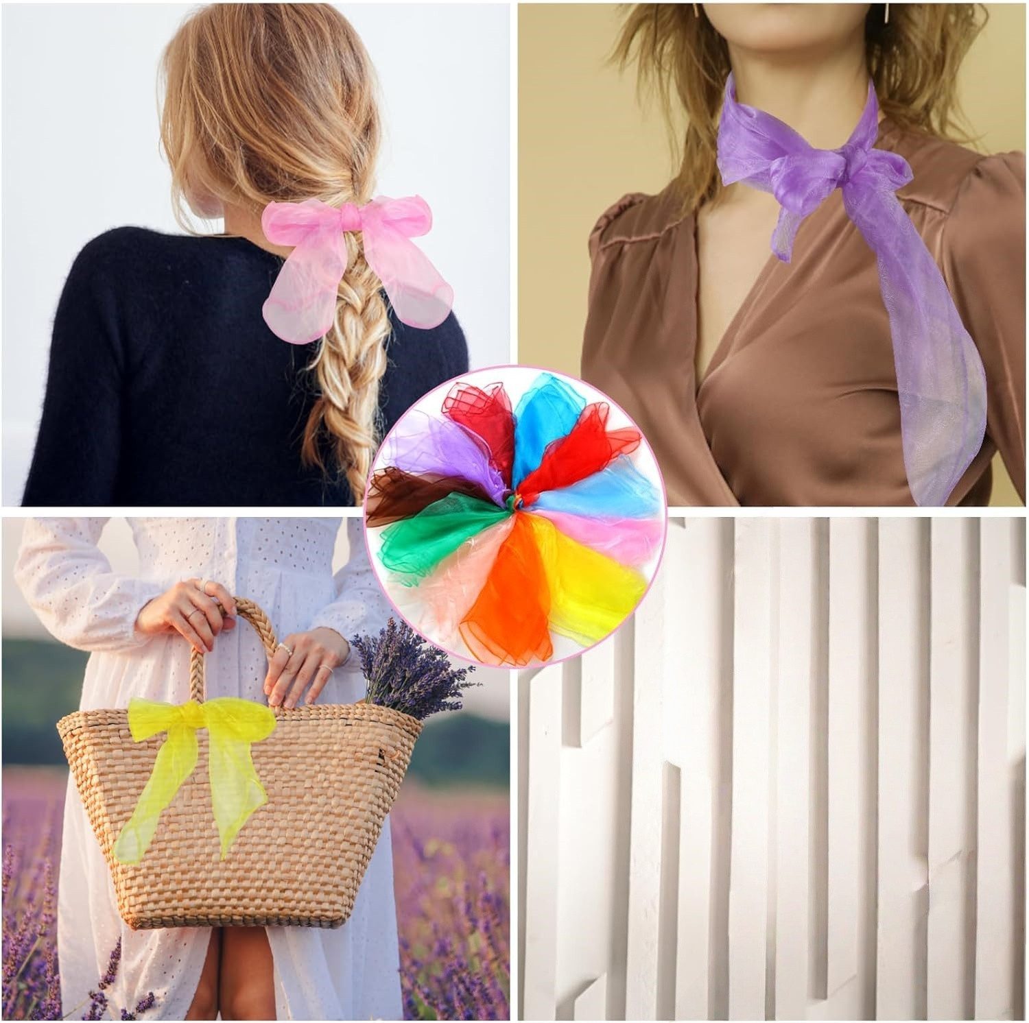 FOUORTUNATE-BEE Lernspielzeug 20er Set Jongliertücher aus Chiffon, bunt für Kinder & Tanz (20-St), Geeignet für Tanz, Spiel und sensorische Entwicklung. – Bild 5 von 5