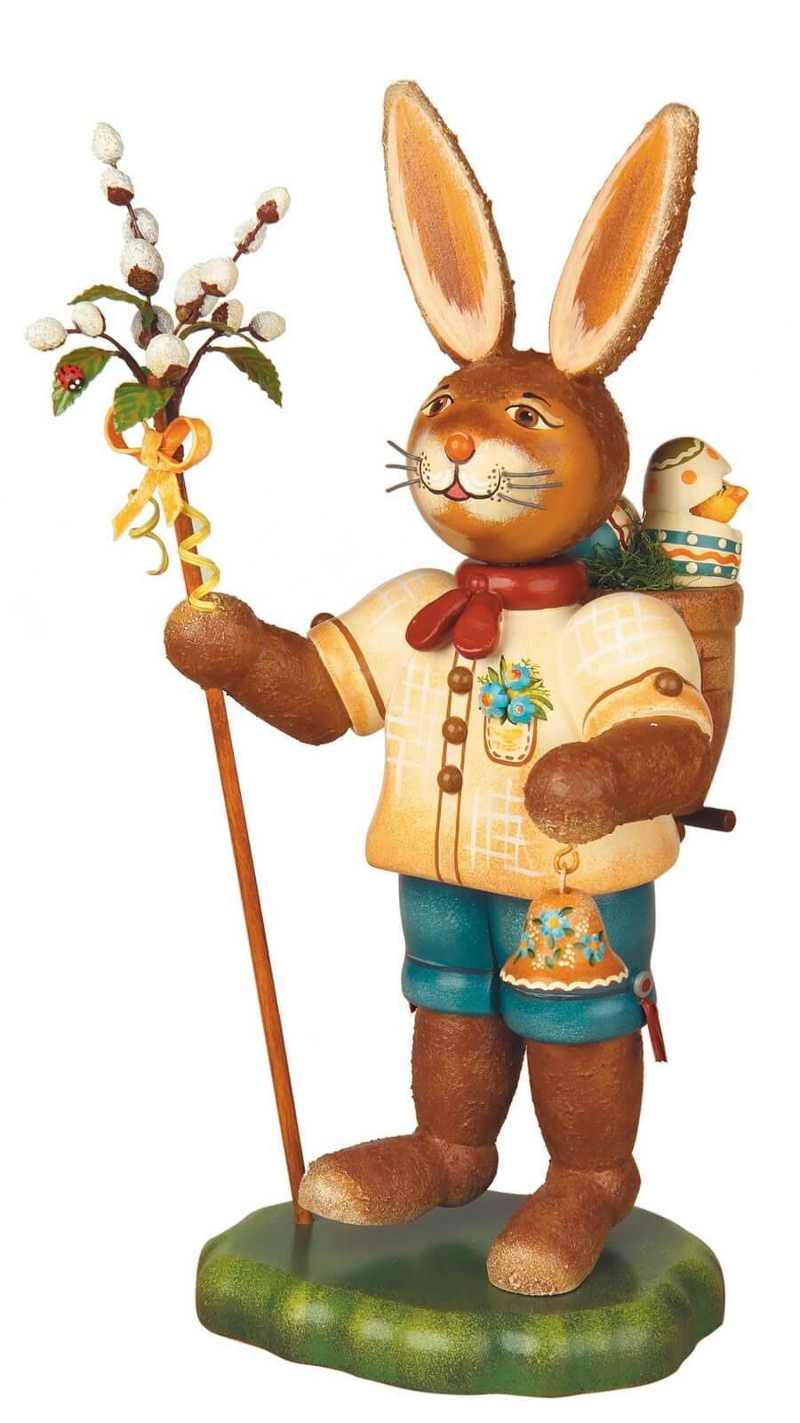 Hubrig Volkskunst Zschorlau Erzgebirge Osterhase Osterhase Hasenhans von Hubrig Volkskunst, Original von Hubrig!