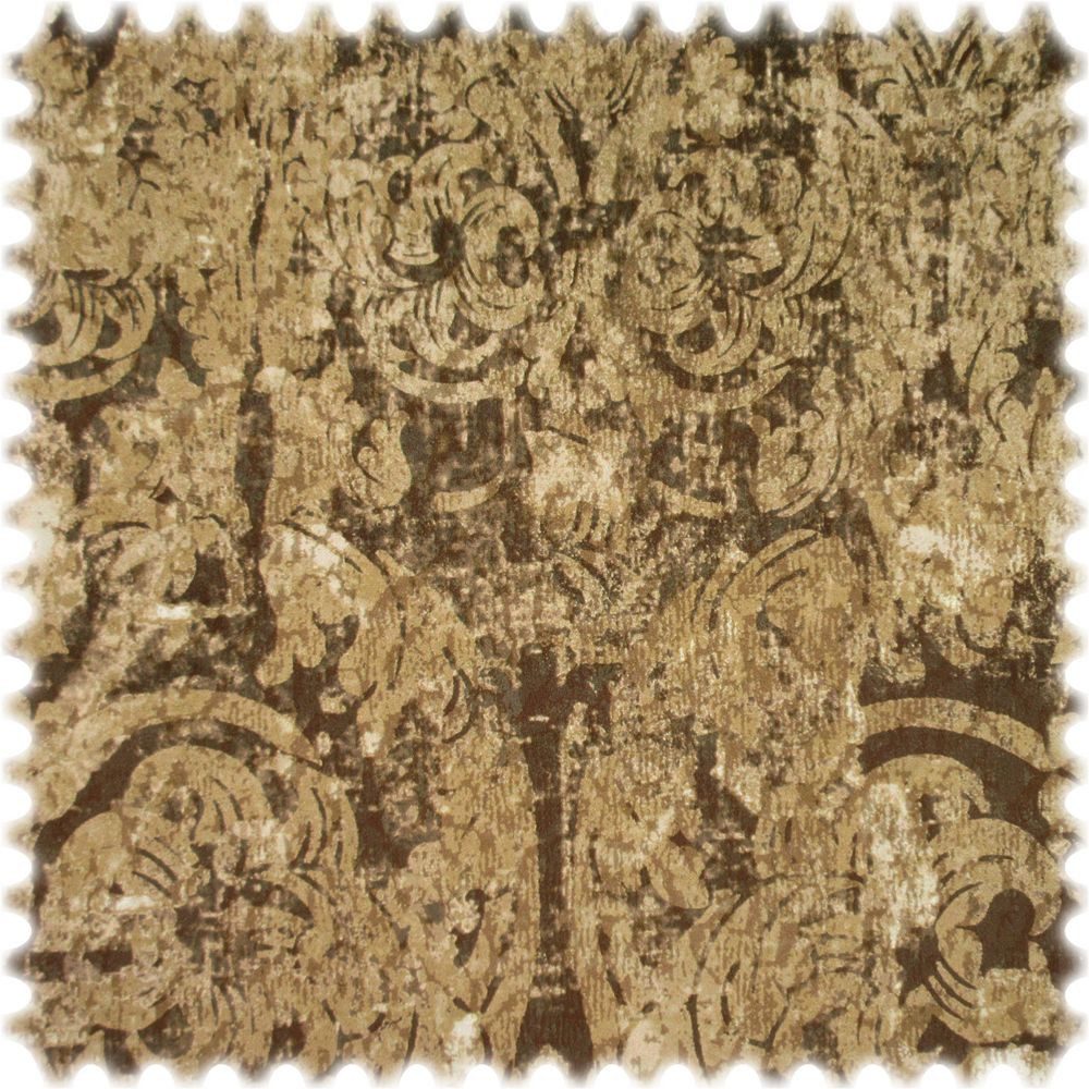 Heiro Stoff AKTION Samt Velours Möbelstoff Yin Braun mit Fleckschutz, Meterware - Breite:140 cm